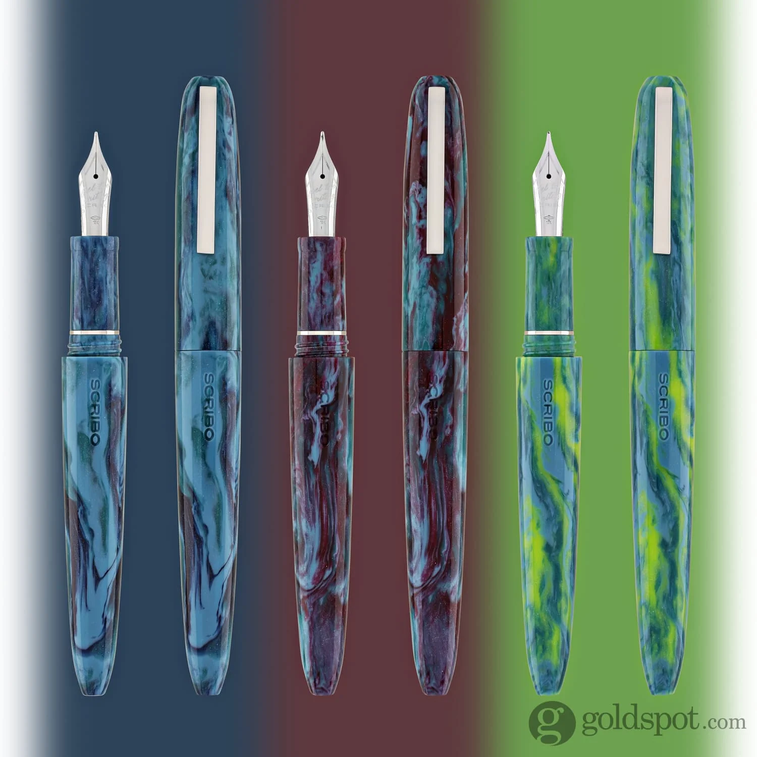 Scribo Piuma Fountain Pen in Sinestesia Diamondcast - Image 12
