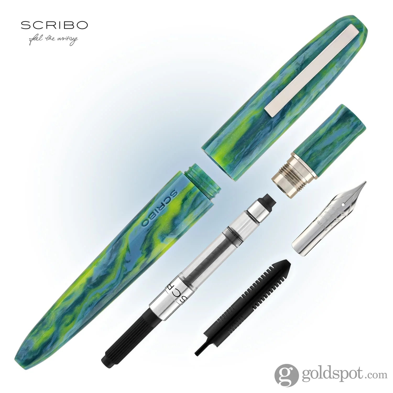 Scribo Piuma Fountain Pen in Sinestesia Diamondcast - Image 7