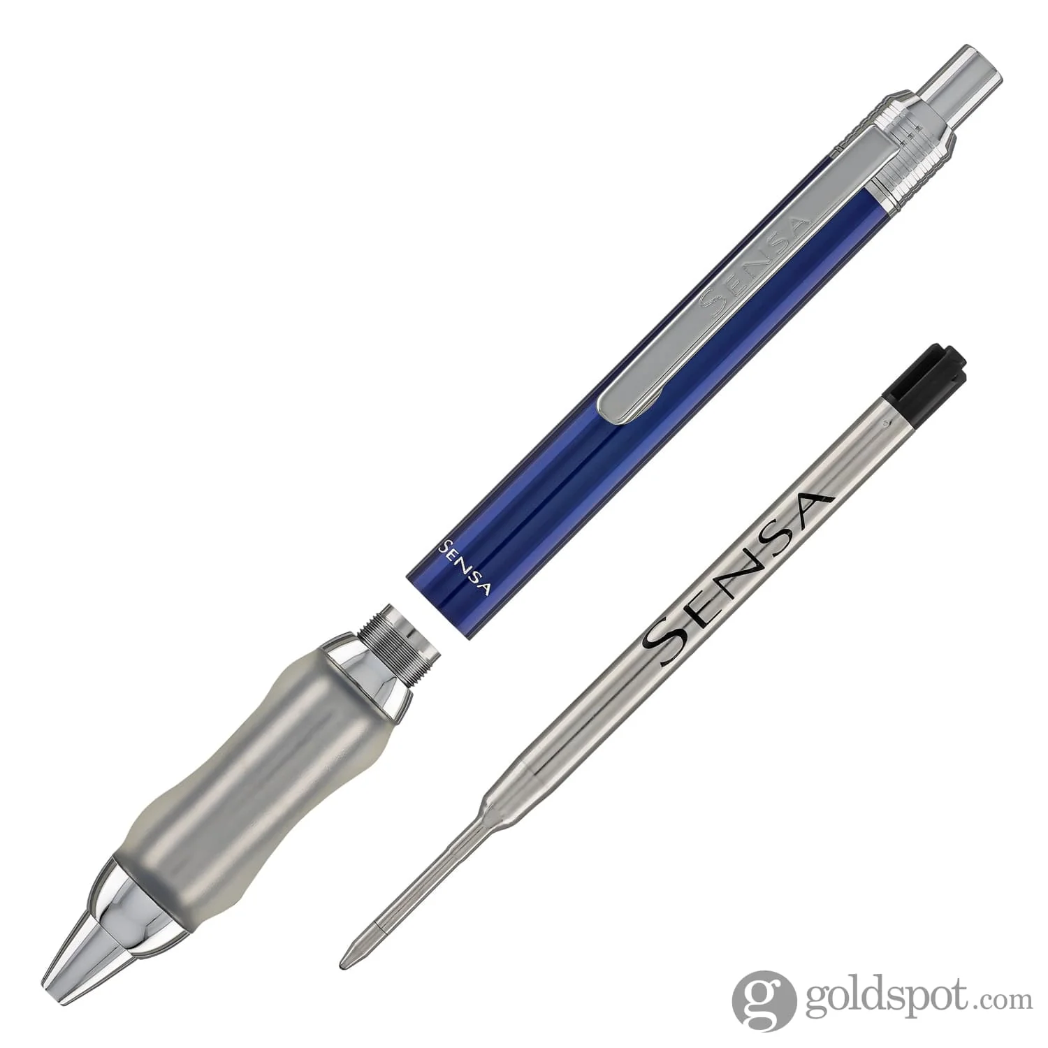 Sensa Click Lacquer Ballpoint Pen in Azure Blue - Image 5