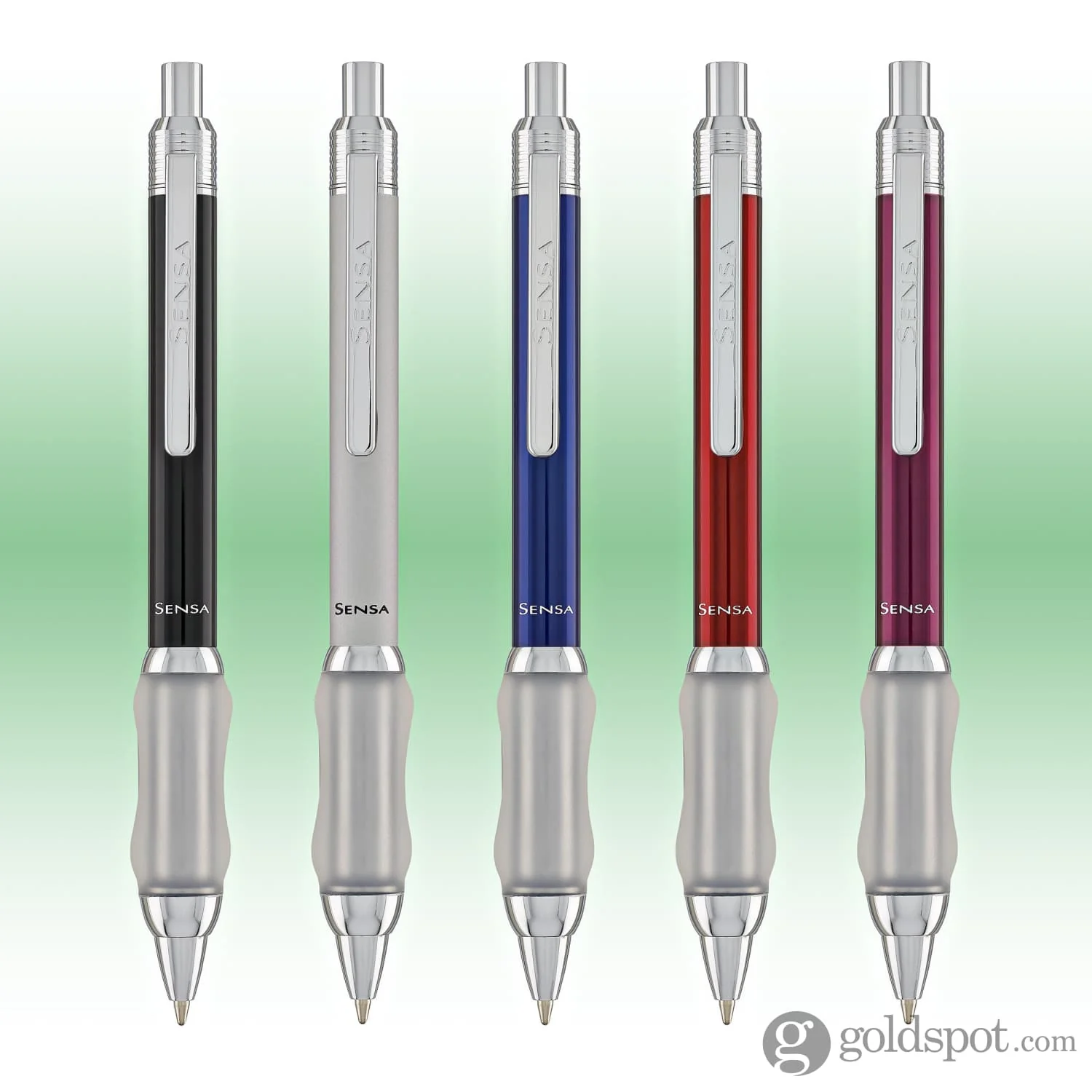 Sensa Click Lacquer Ballpoint Pen in Scarlet Burgundy - Image 8