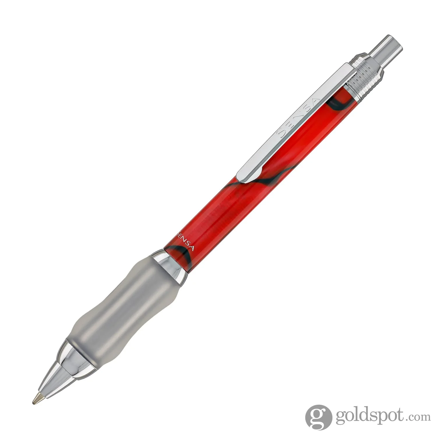 Sensa Click Plasmuloid Ballpoint Pen in Crimson Burgundy Pearl - Image 2