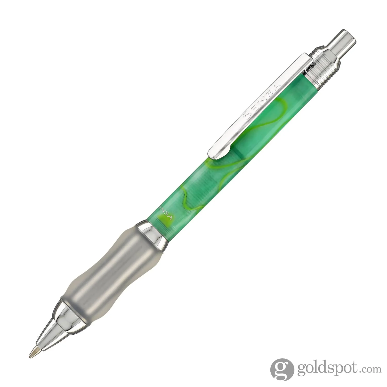 Sensa Click Plasmuloid Ballpoint Pen in Green Lagoon Pearl - Image 2