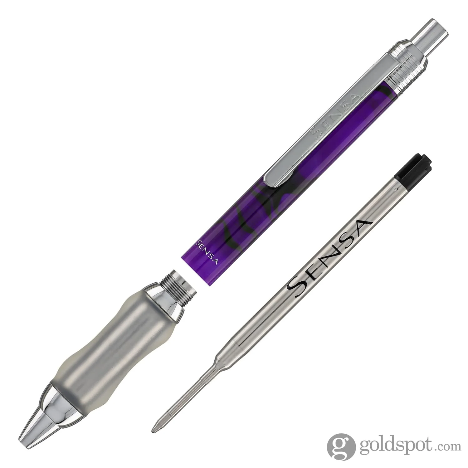 Sensa Click Plasmuloid Ballpoint Pen in Purple Amethyst Pearl - Image 5
