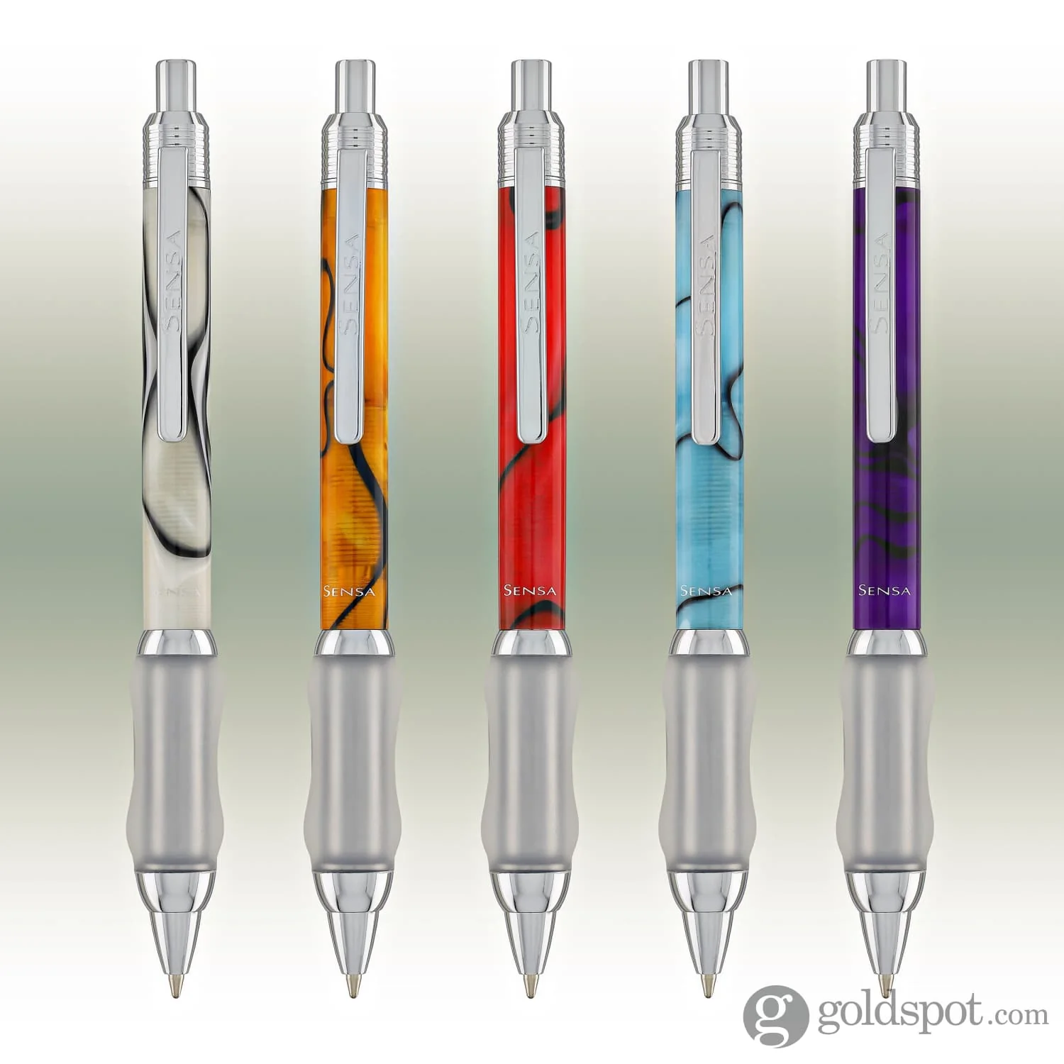 Sensa Click Plasmuloid Ballpoint Pen in Purple Amethyst Pearl - Image 9