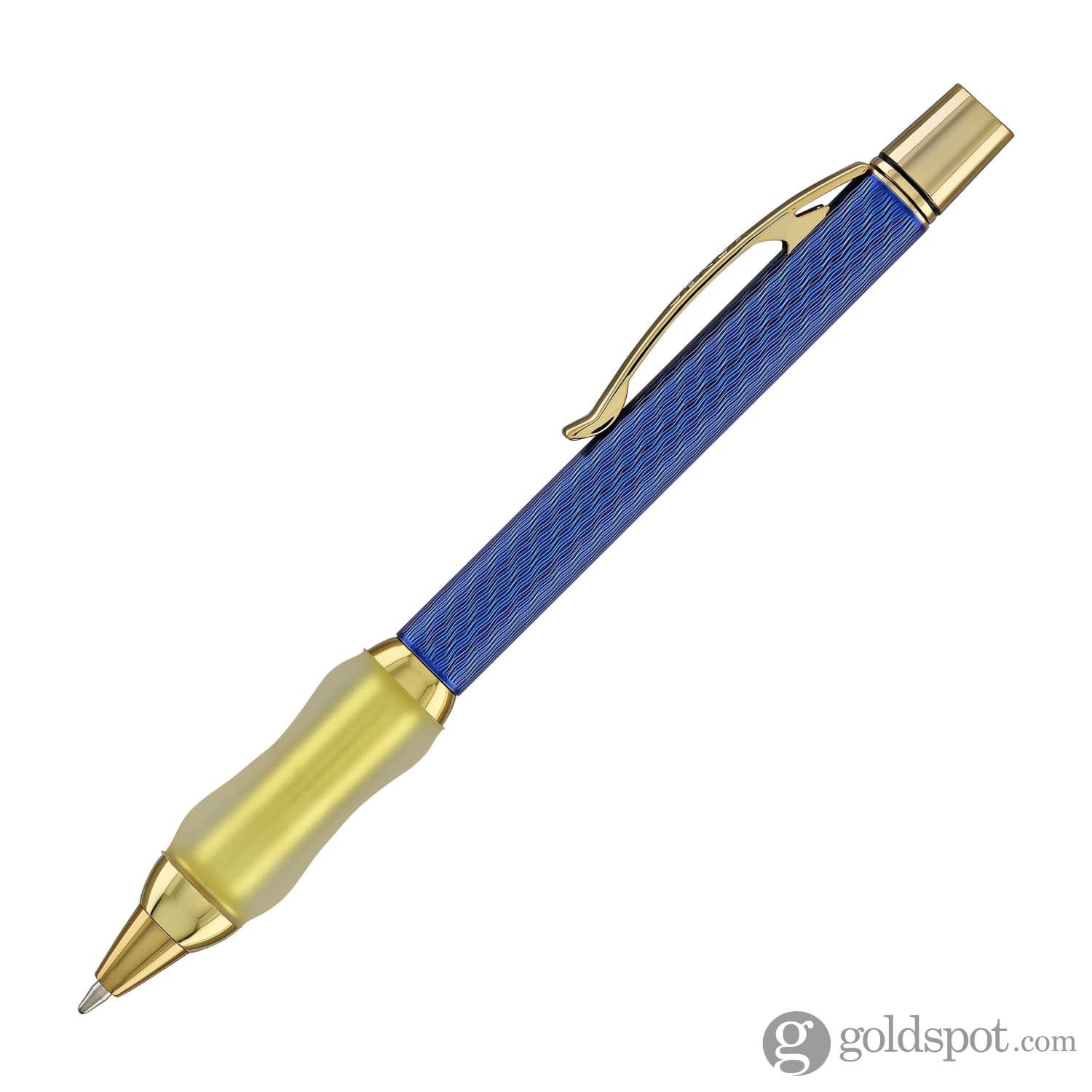 Sensa Herringbone Jewels Ballpoint Pen in Sapphire Blue - Image 3