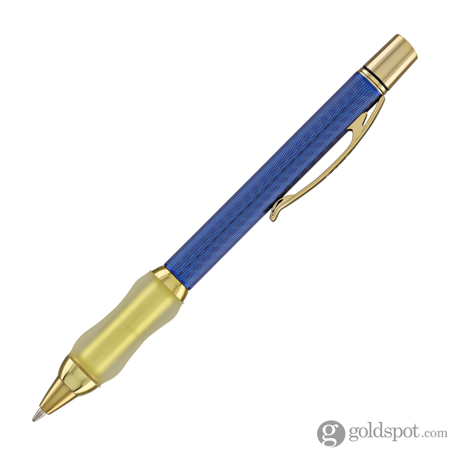 Sensa Herringbone Jewels Ballpoint Pen in Sapphire Blue - Image 4