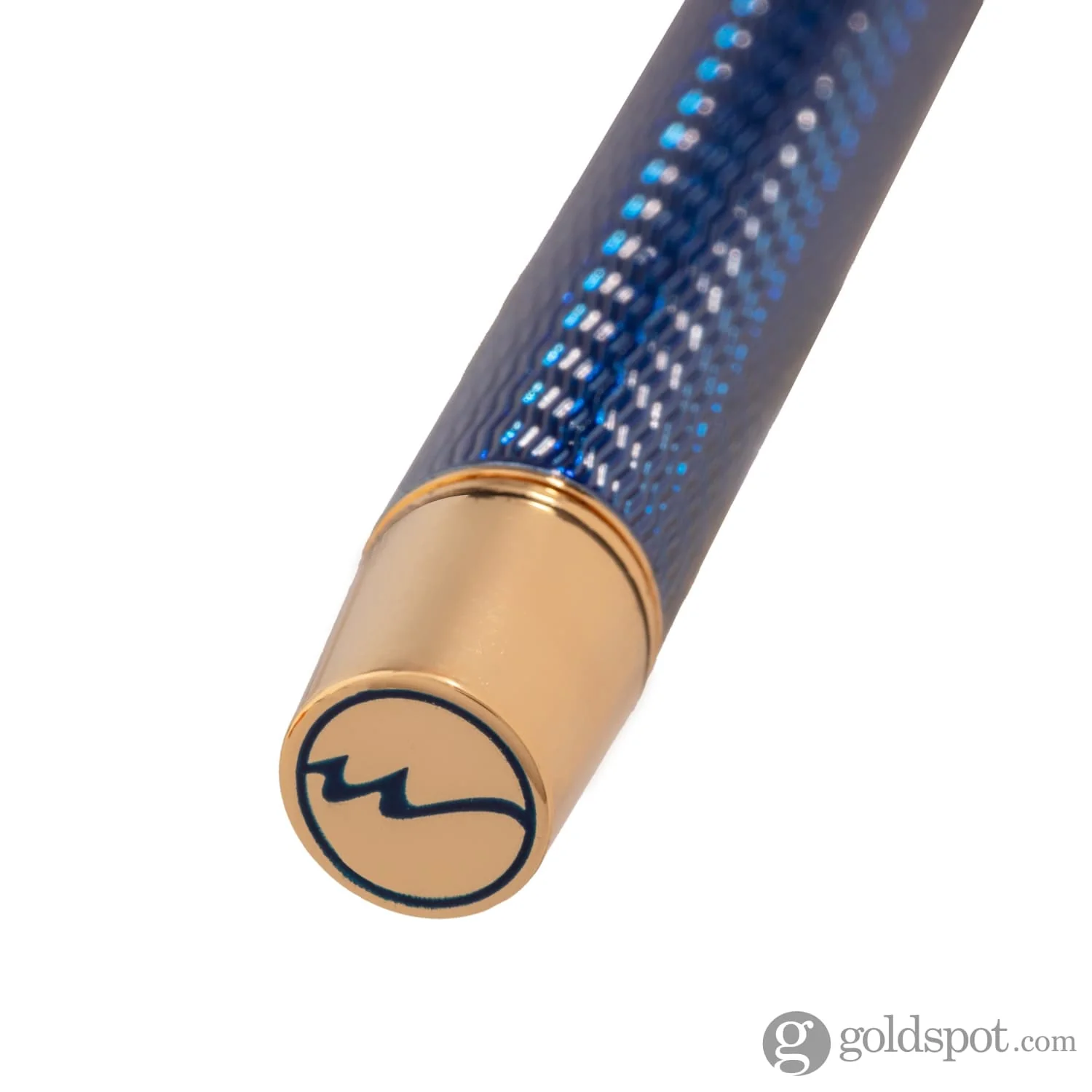 Sensa Herringbone Jewels Ballpoint Pen in Sapphire Blue - Image 7