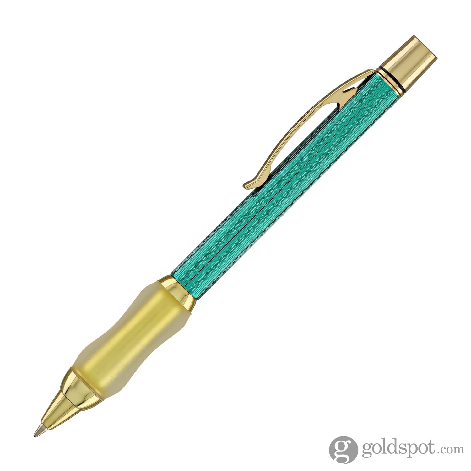 Sensa Herringbone Jewels Ballpoint Pen in Jade Green - Image 3