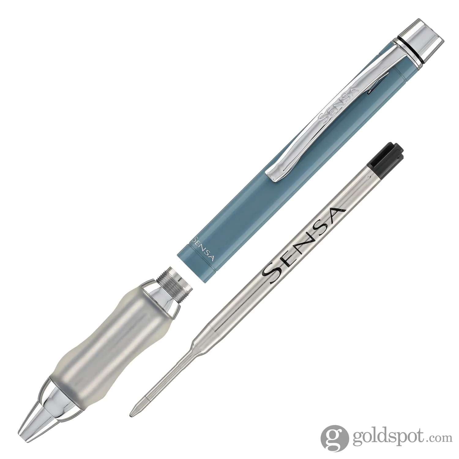 Sensa Metro Ballpoint Pen in Steel Blue Ice - Image 5