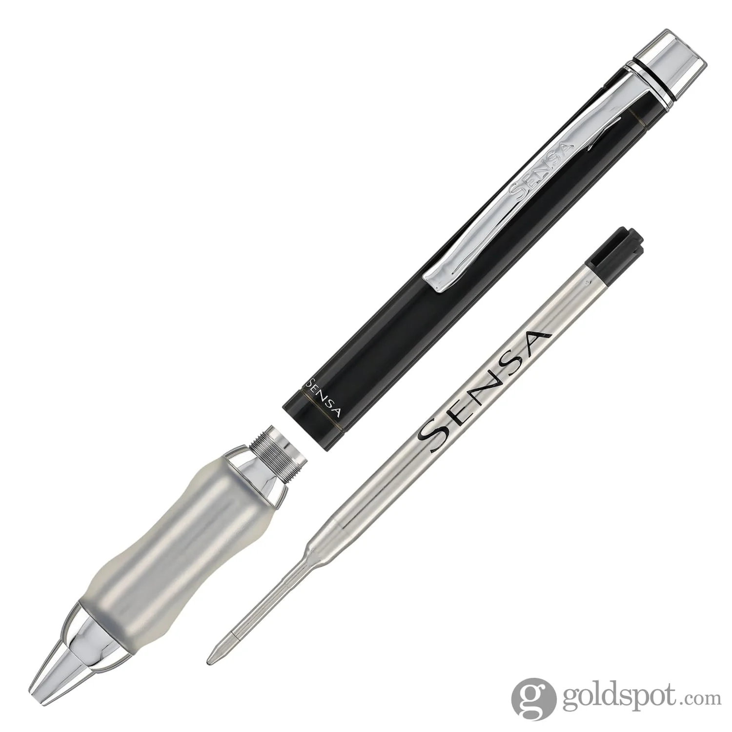Sensa Metro Ballpoint Pen in Steel Onyx Black - Image 5