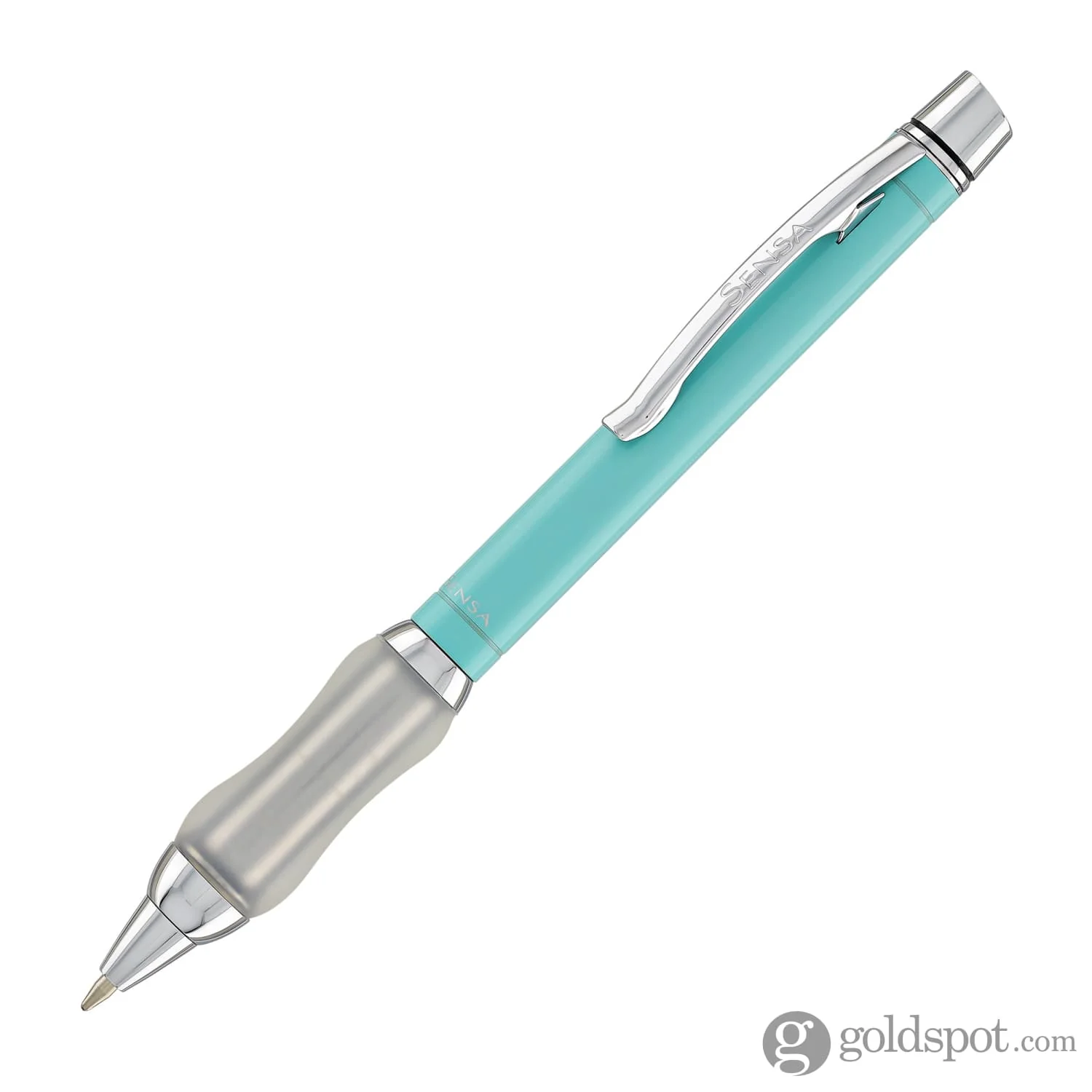 Sensa Metro Ballpoint Pen in Steel Turquoise Sea - Image 2