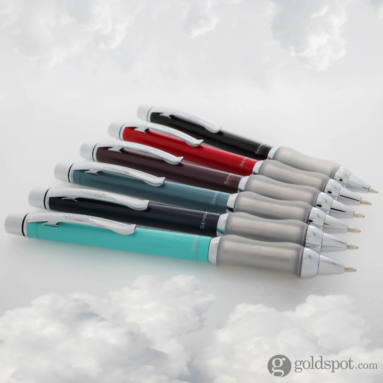 Sensa Metro Ballpoint Pen in Steel Turquoise Sea - Image 9