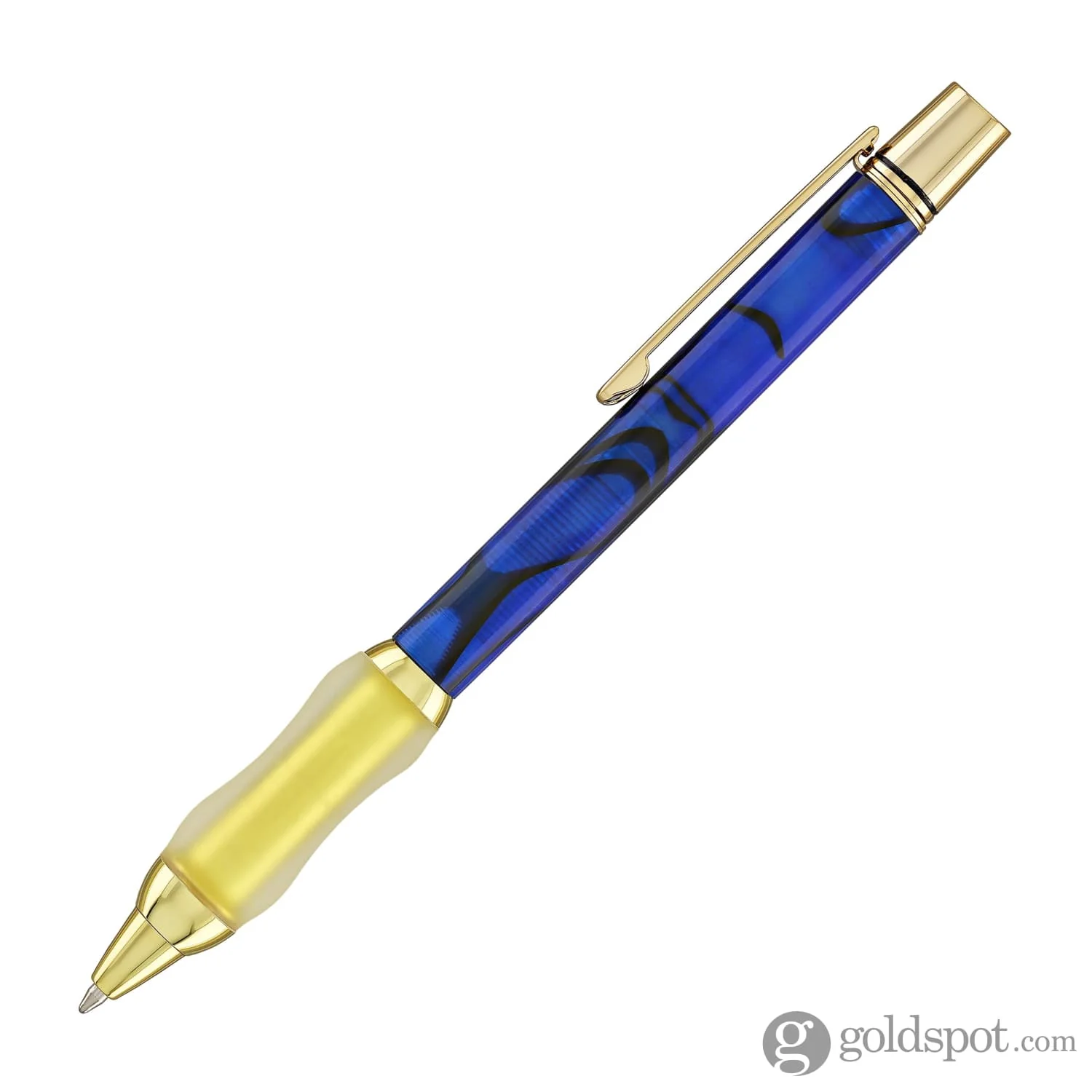 Sensa Metro Gold Ballpoint Pen in Lapis Blue Swirl - Image 3
