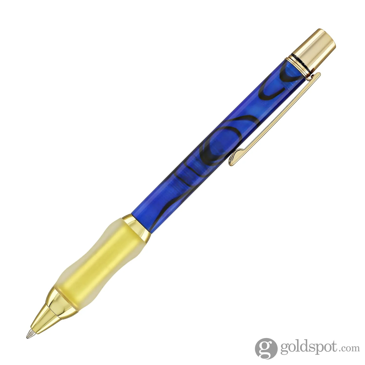 Sensa Metro Gold Ballpoint Pen in Lapis Blue Swirl - Image 4