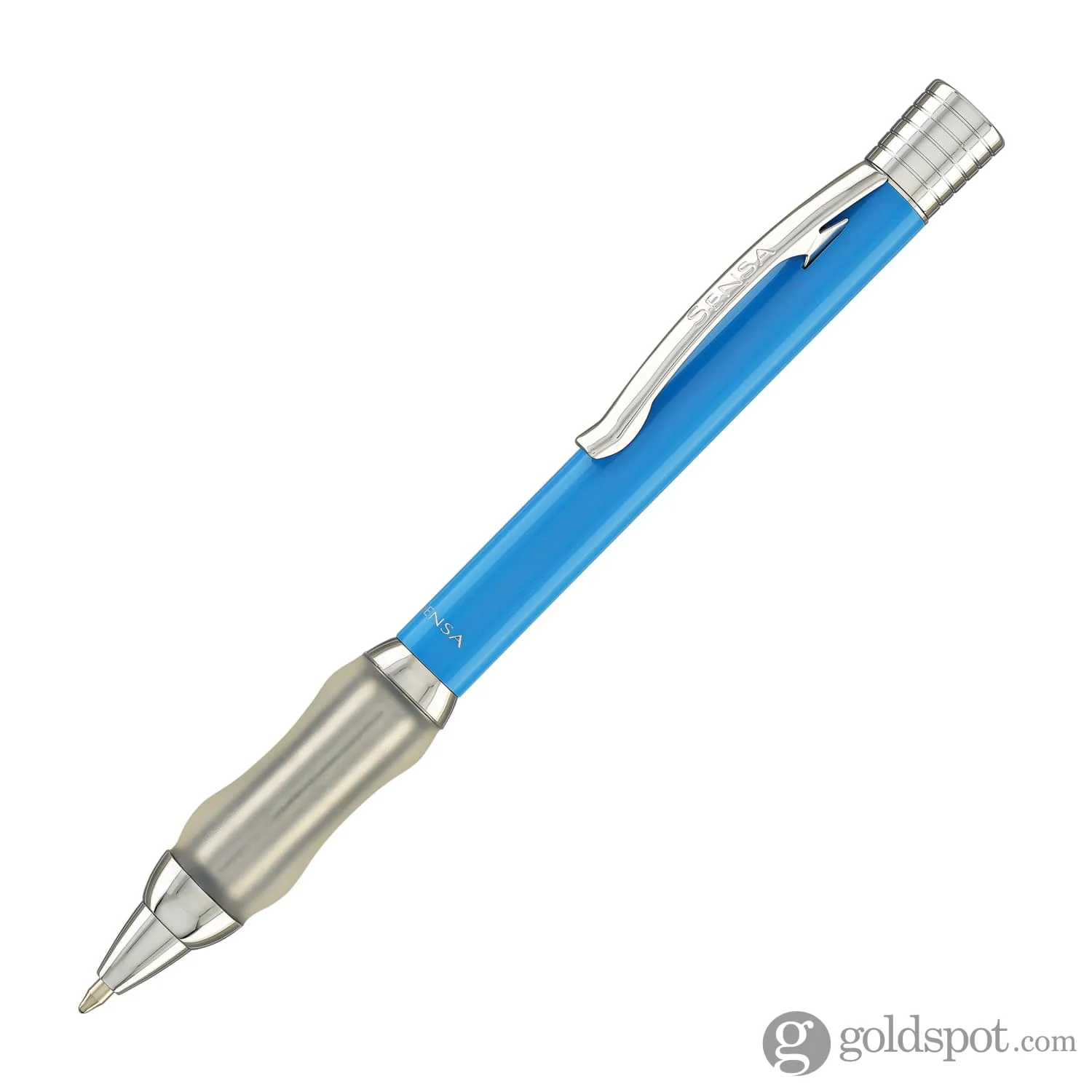 Sensa Modern Classic Ballpoint Pen in Highlighter Blue - Image 2