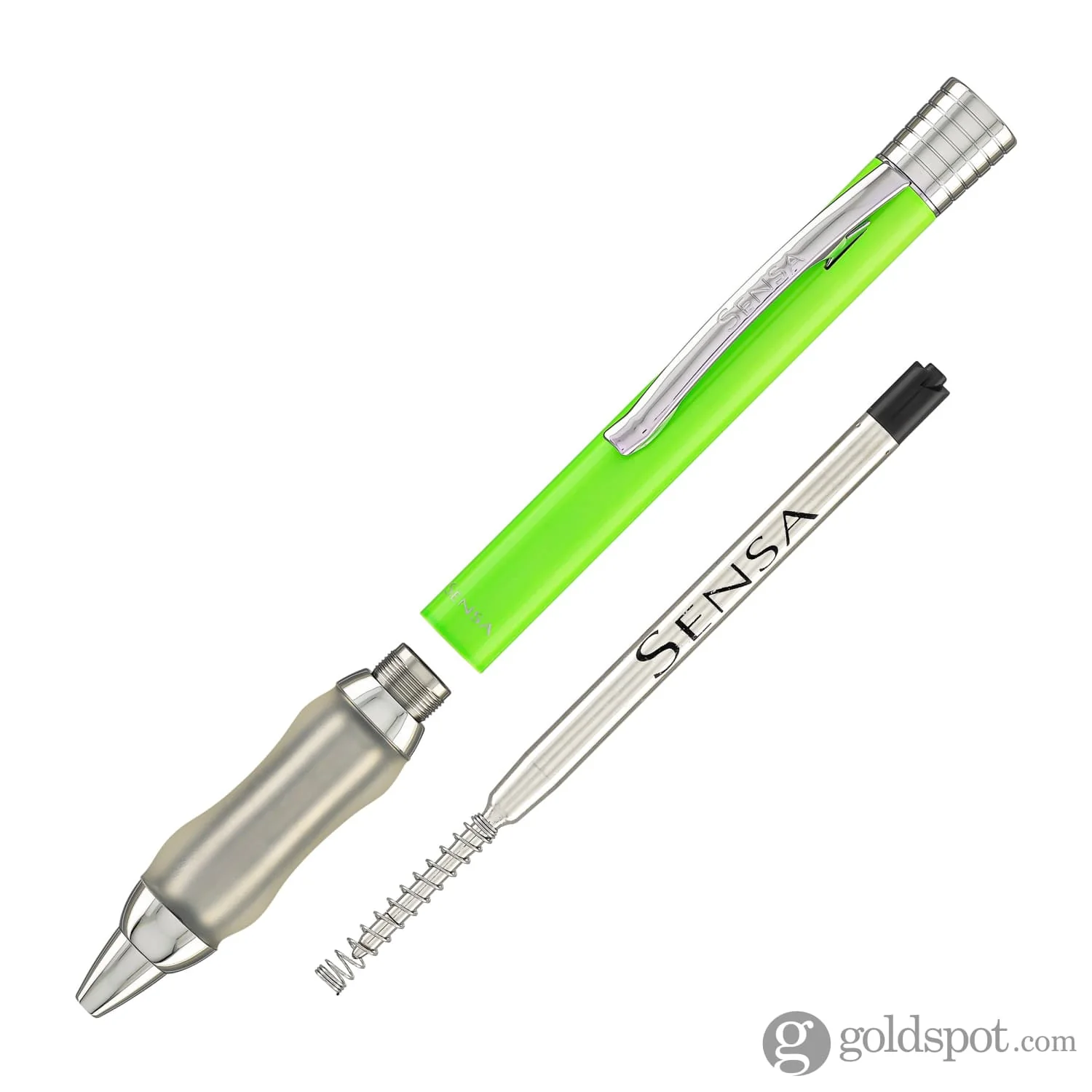 Sensa Modern Classic Ballpoint Pen in Neon Green - Image 5