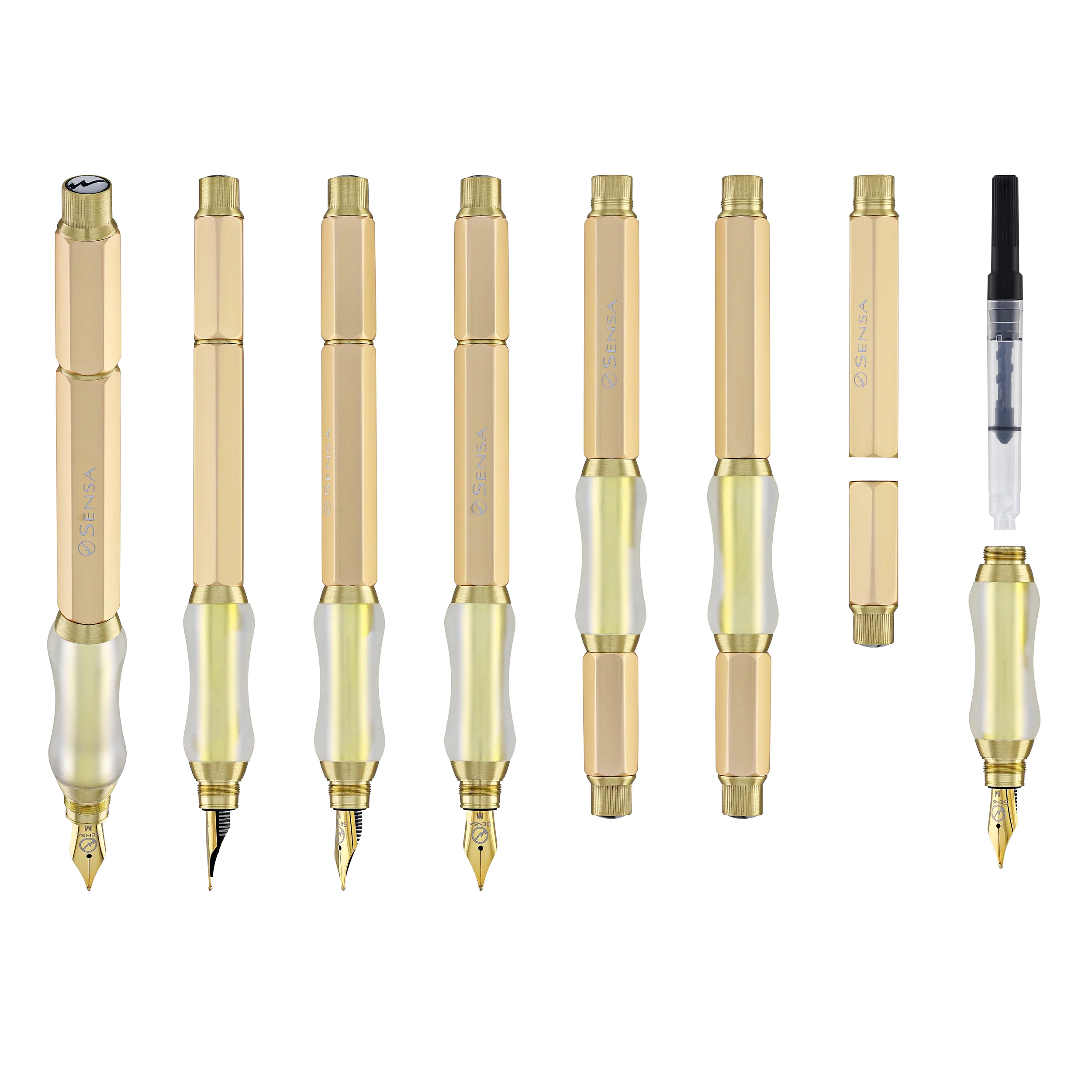 Sensa Sensagraph Fountain Pen in Antique Brass - Image 8