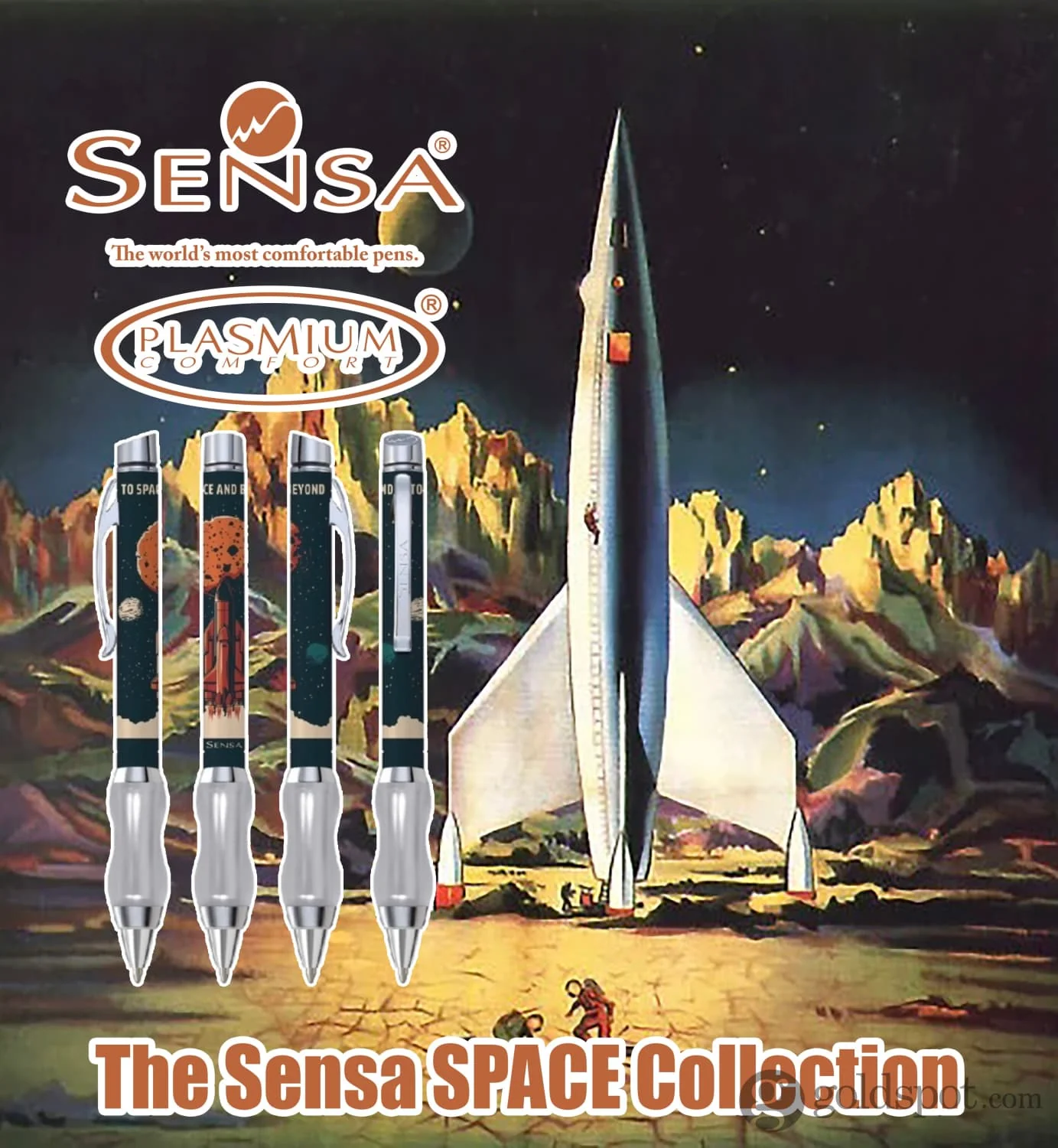 Sensa Space Ballpoint Pen in Space Rockets - Limited Edition - Image 10