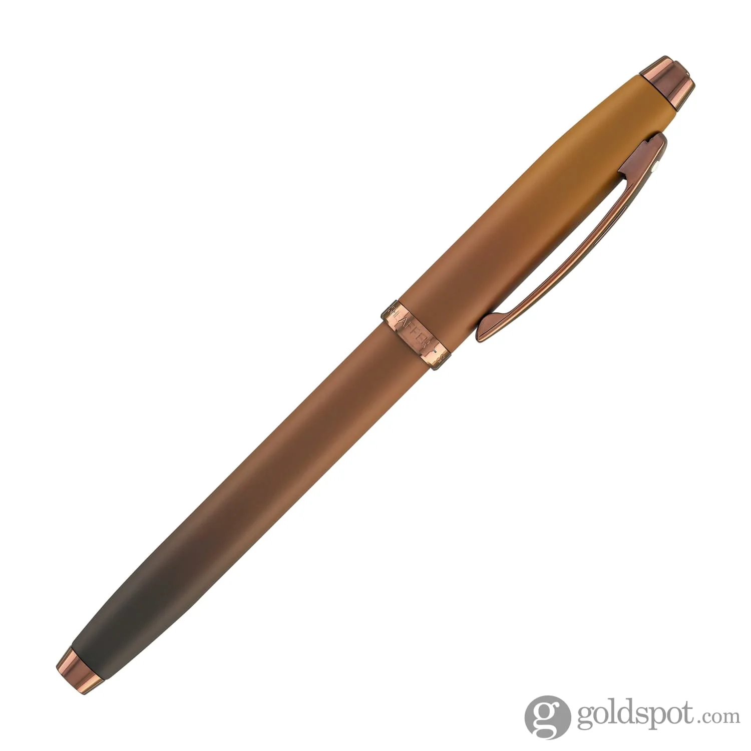Sheaffer 100 Fountain Pen in Coffee Edition with PVD Rose Gold Trim - Image 6