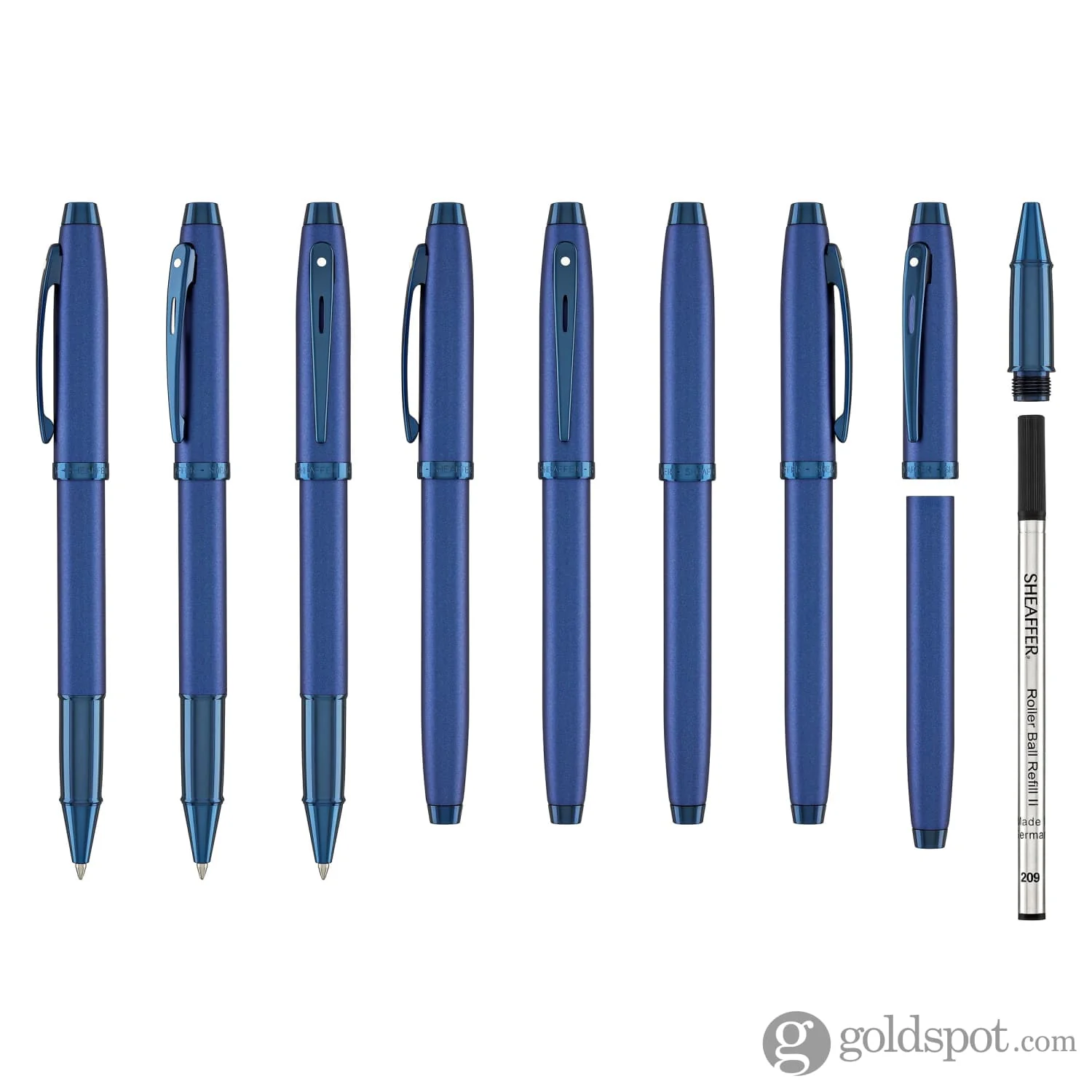 Sheaffer 100 Rollerball Pen in Satin Blue - Image 8