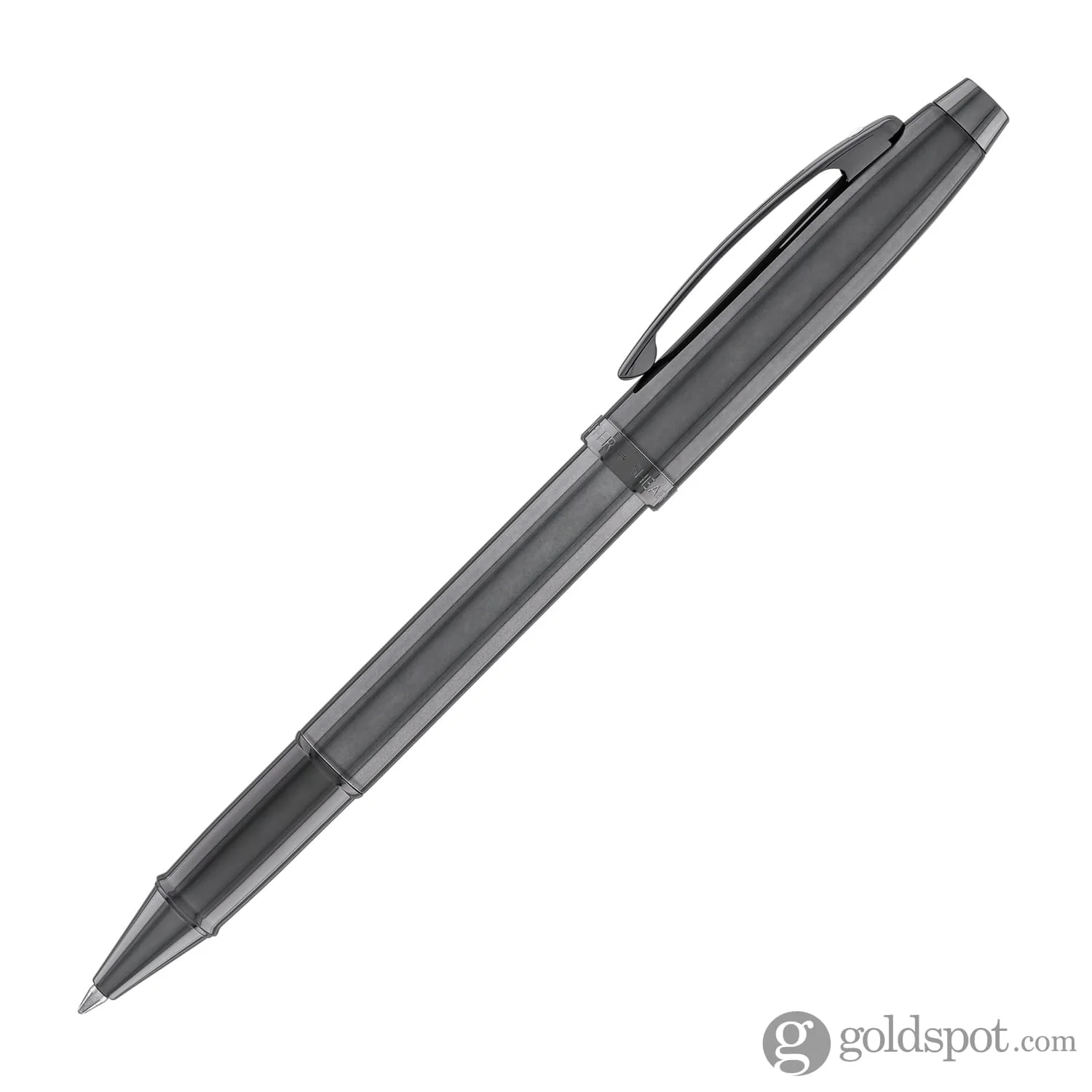 Sheaffer 100 Rollerball Pen in Shiny Dark Grey Gunmetal with PVD Trim - Image 4