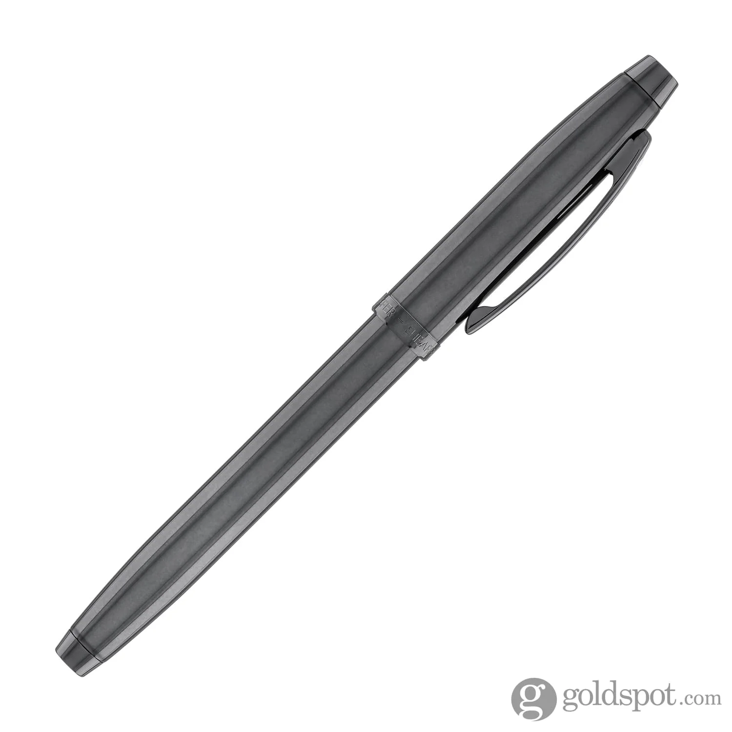 Sheaffer 100 Rollerball Pen in Shiny Dark Grey Gunmetal with PVD Trim - Image 6