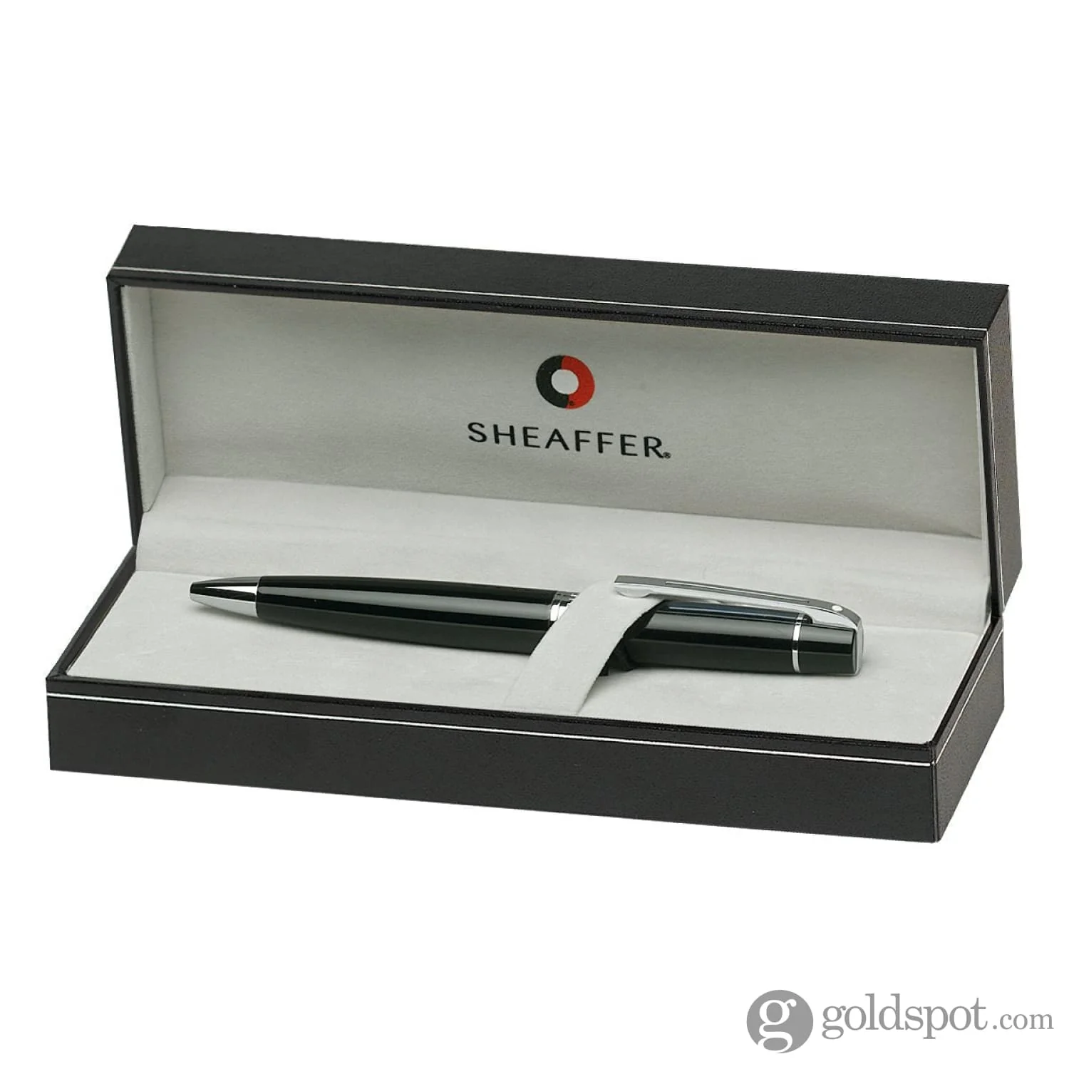 Sheaffer 300 Ballpoint Pen in Glossy Black with Chrome Trim - Image 2
