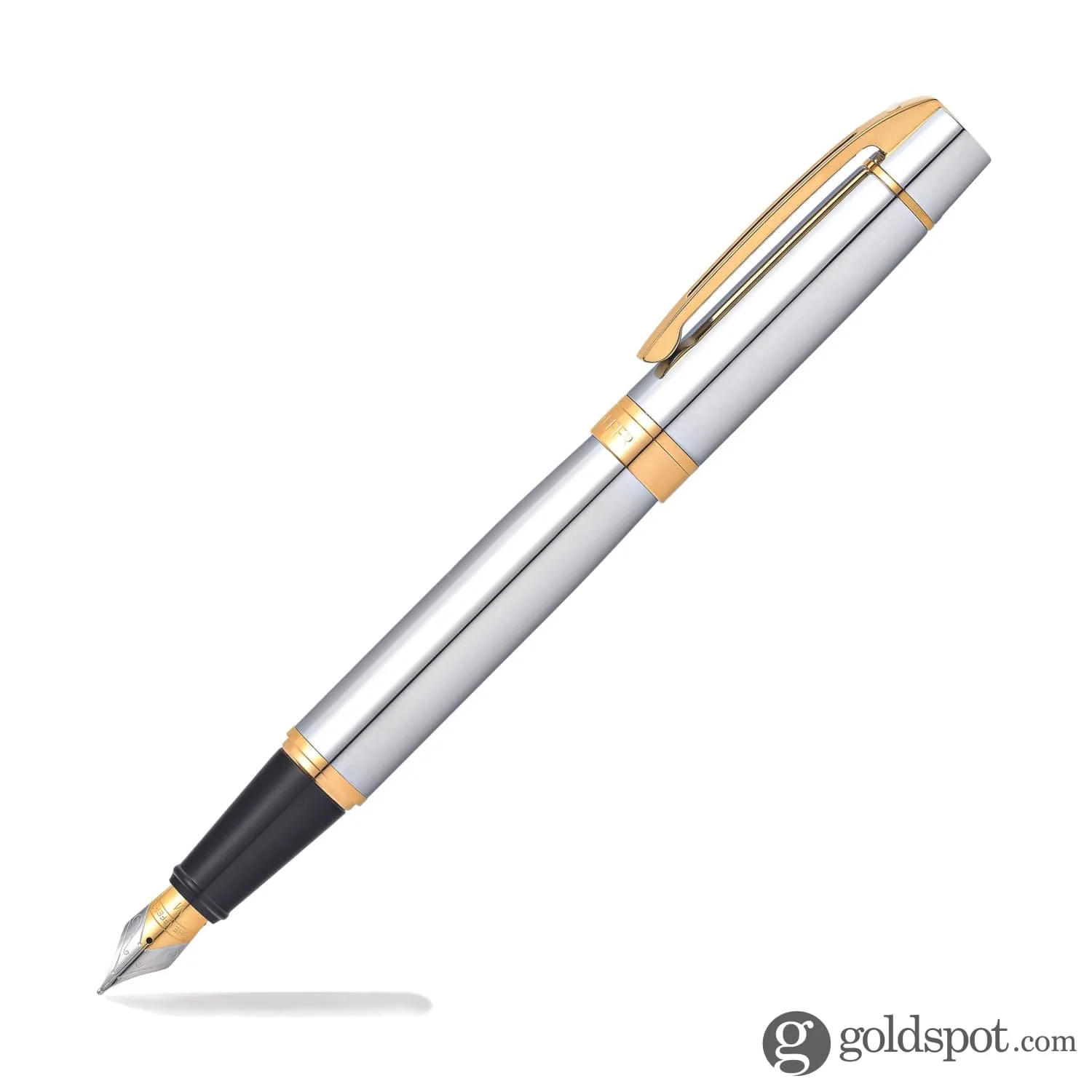 Sheaffer 300 Fountain Pen in Bright Chrome with Gold Tone - Image 2