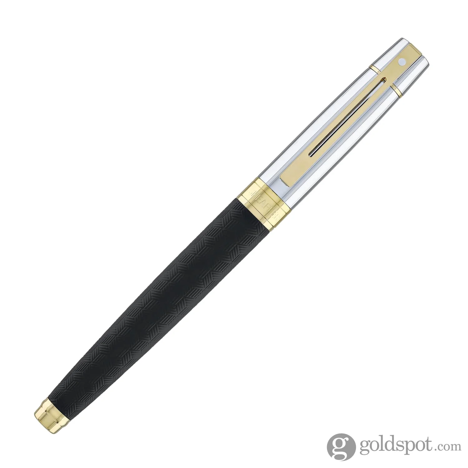 Sheaffer 300 Fountain Pen in Matte Black with Shiny Chrome Cap - Image 2