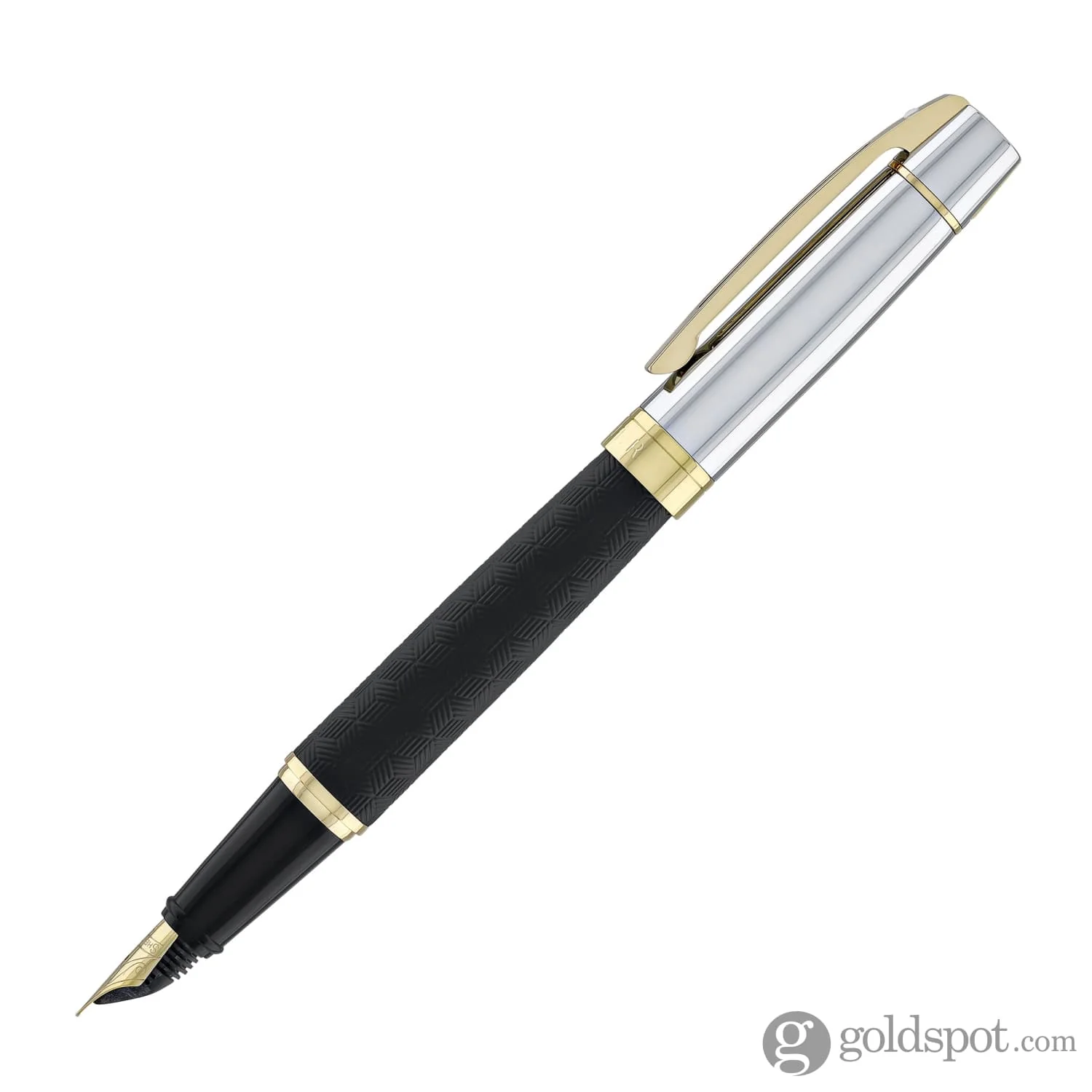 Sheaffer 300 Fountain Pen in Matte Black with Shiny Chrome Cap - Image 4