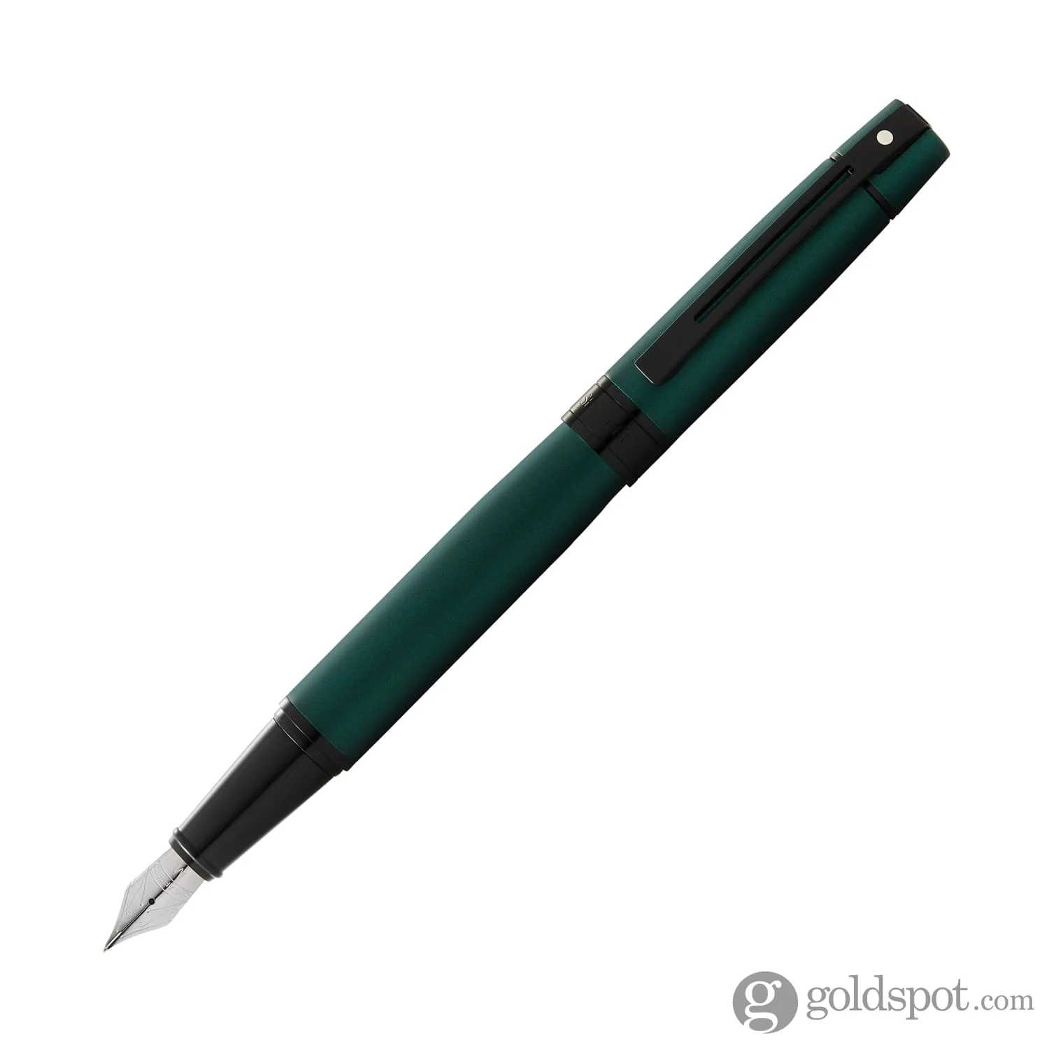 Sheaffer 300 Fountain Pen in Matte Green with Black Trim - Image 5