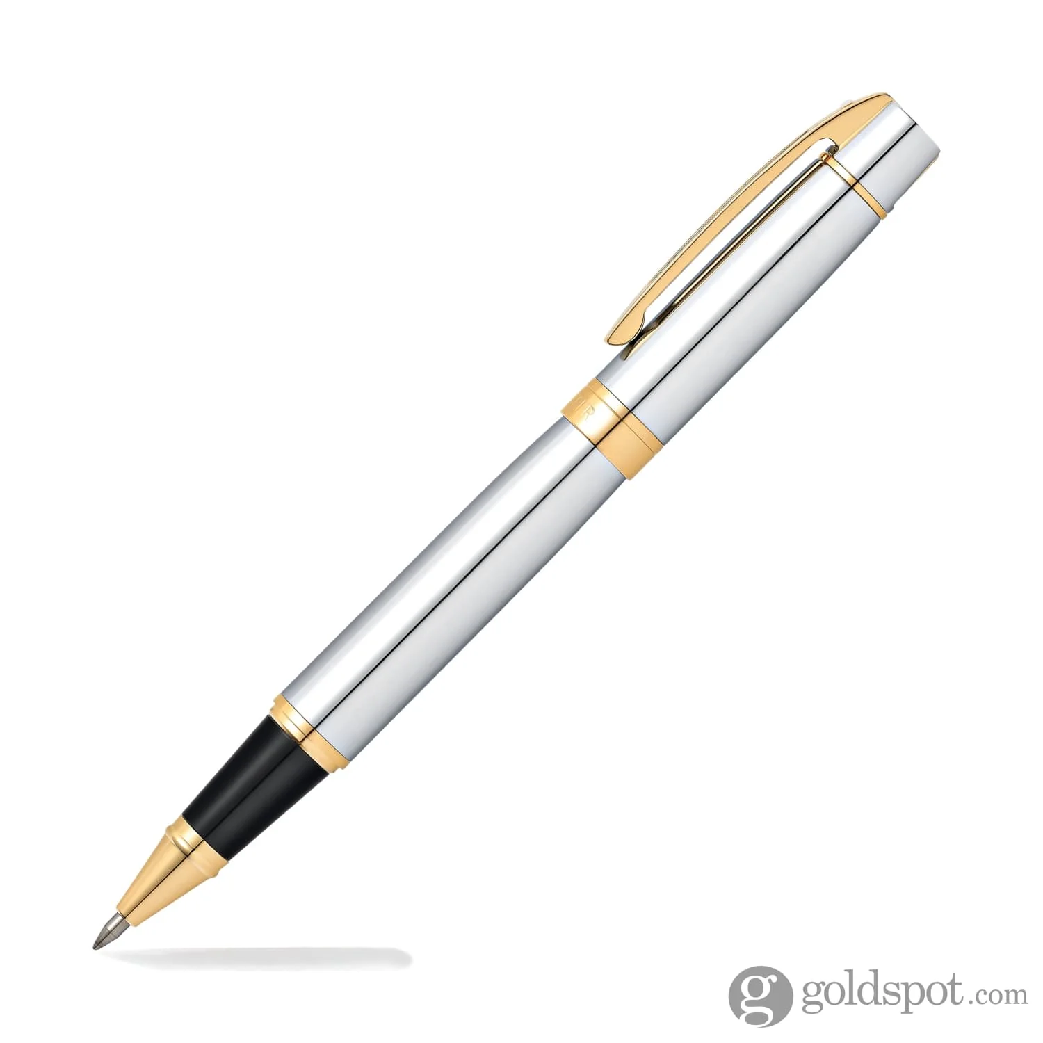 Sheaffer 300 Rollerball Pen in Bright Chrome with Gold Tone - Image 2