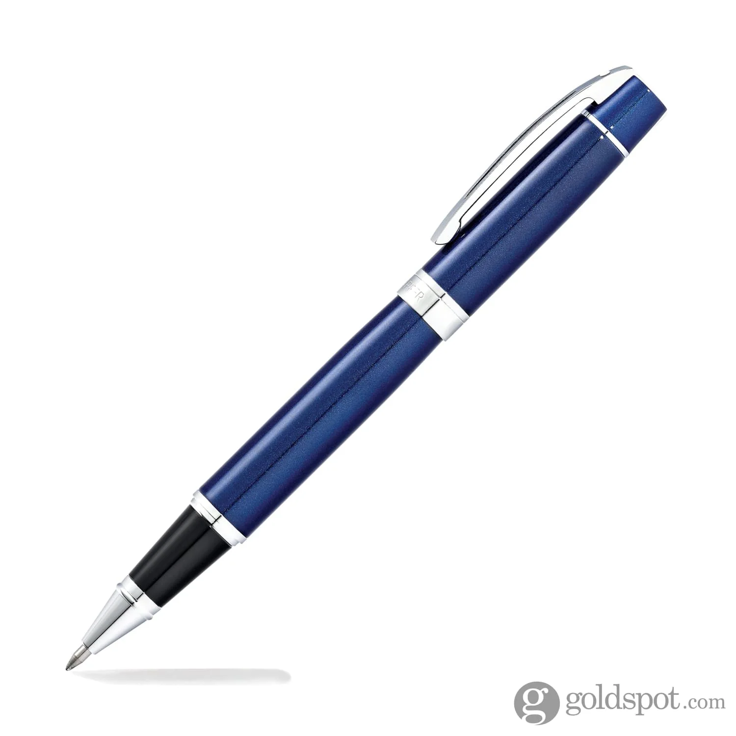 Sheaffer 300 Rollerball Pen in Glossy Blue with Chrome Trim - Image 2
