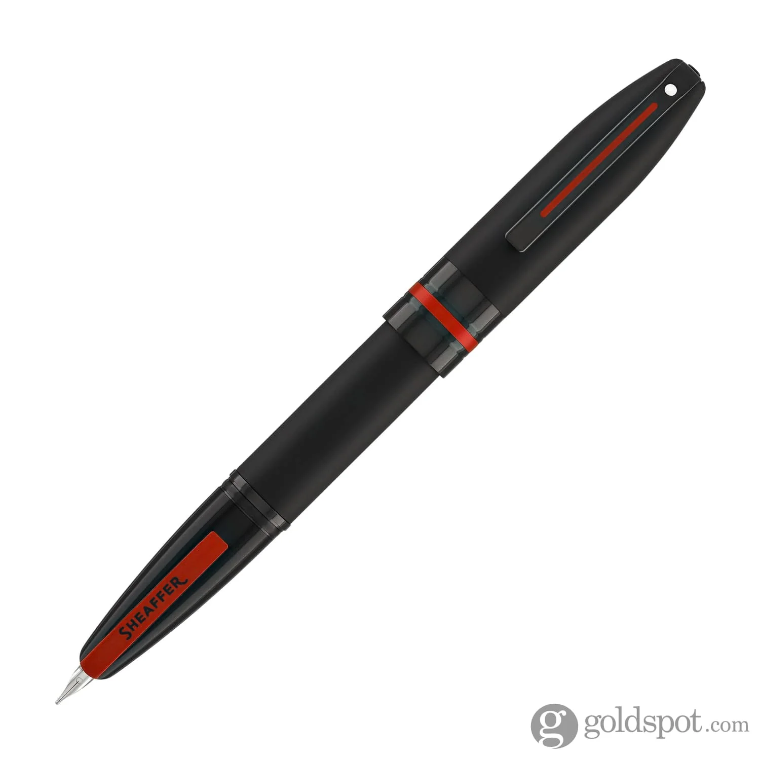 Sheaffer Icon Fountain Pen in Matte Black Lacquer with Red PVD Trim - Image 10