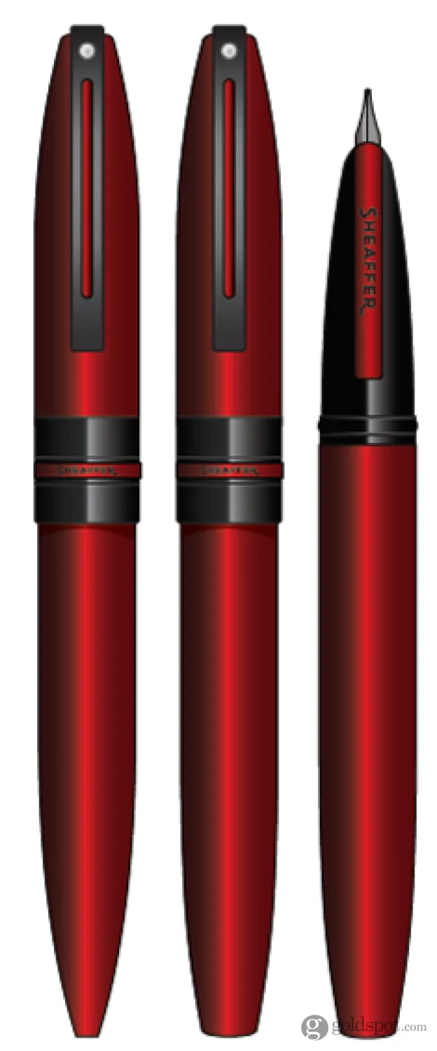 Sheaffer Icon Fountain Pen in Metallic Red Lacquer with  Black PVD Trim - Image 10