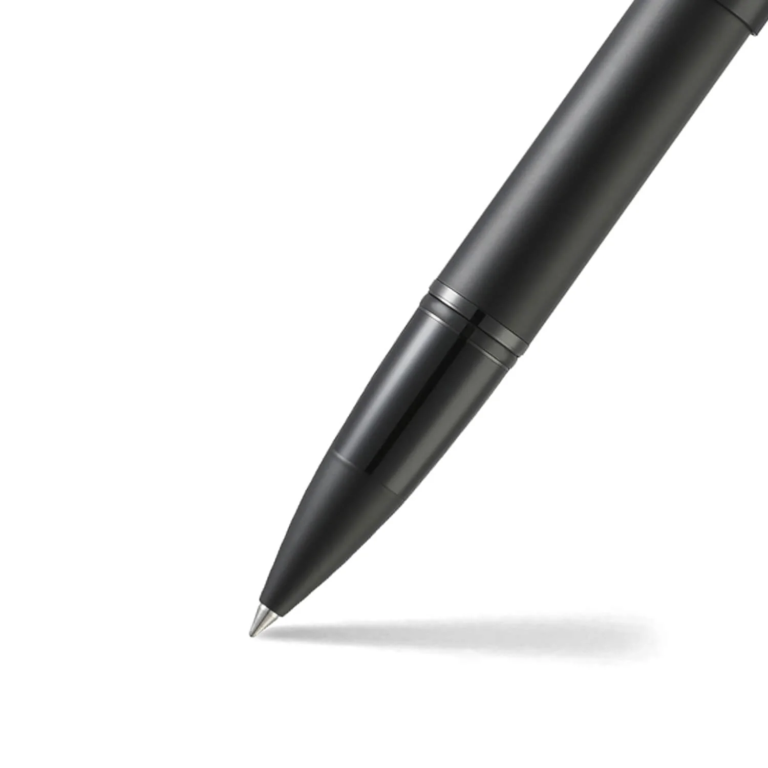 Sheaffer Icon Rollerball Pen in Matte Black Lacquer with Red PVD Trim - Image 2
