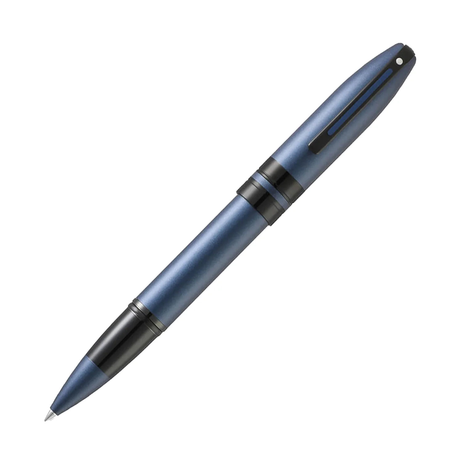 Sheaffer Icon Rollerball Pen in Matte Blue Lacquer with Black PVD Trim - Image 2
