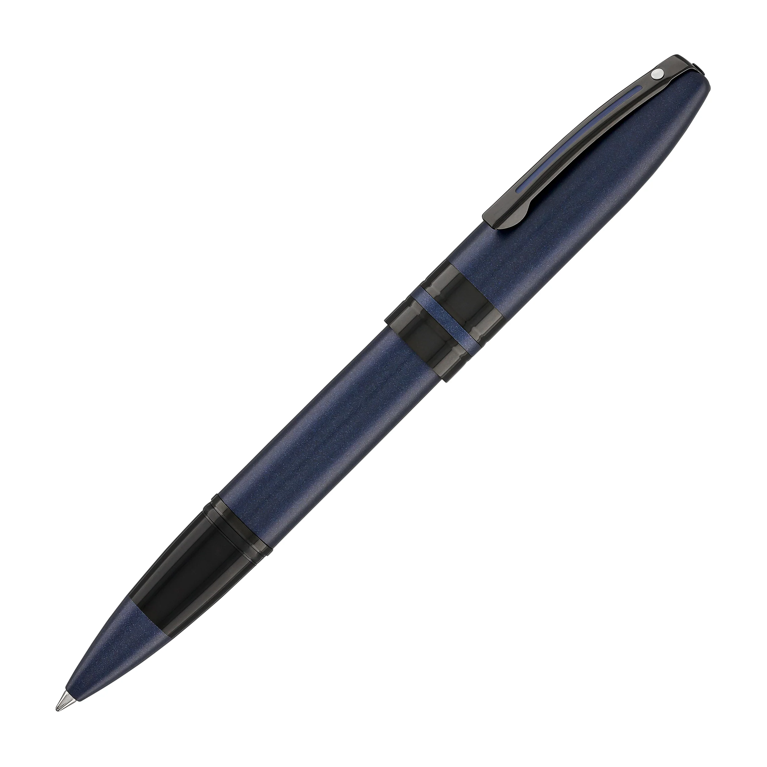 Sheaffer Icon Rollerball Pen in Matte Blue Lacquer with Black PVD Trim - Image 3