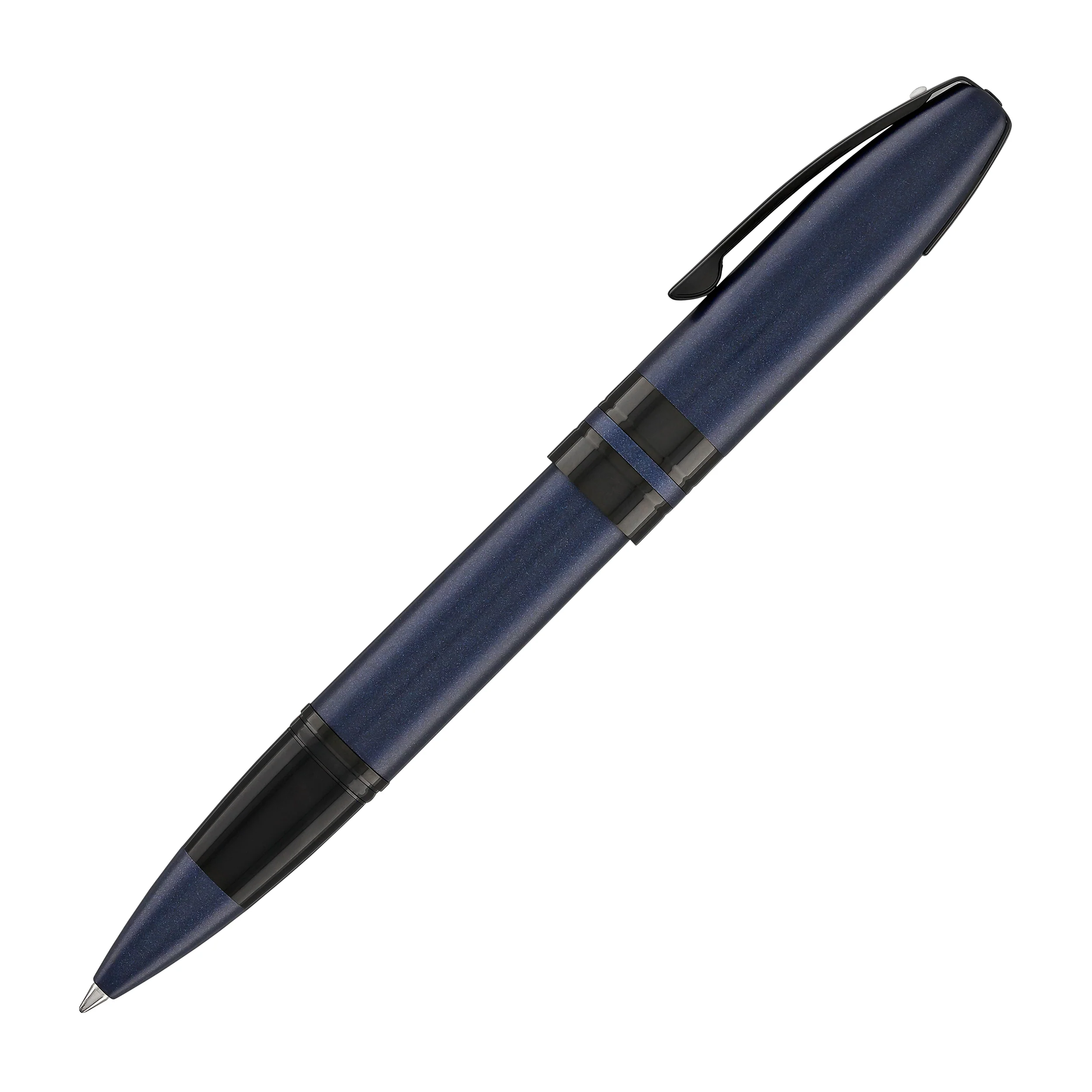 Sheaffer Icon Rollerball Pen in Matte Blue Lacquer with Black PVD Trim - Image 4