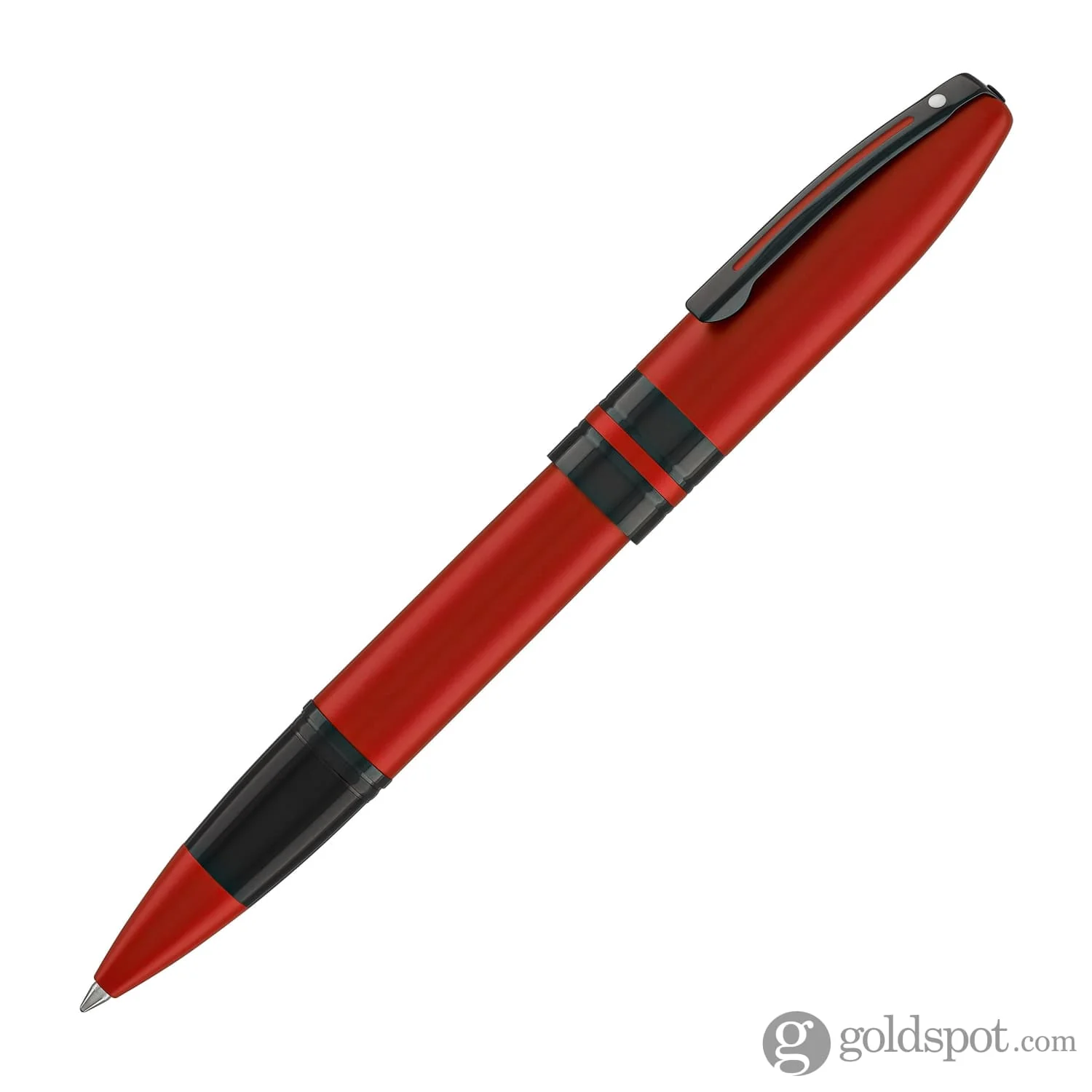 Sheaffer Icon Rollerball Pen in Metallic Red Lacquer with Black PVD Trim - Image 2