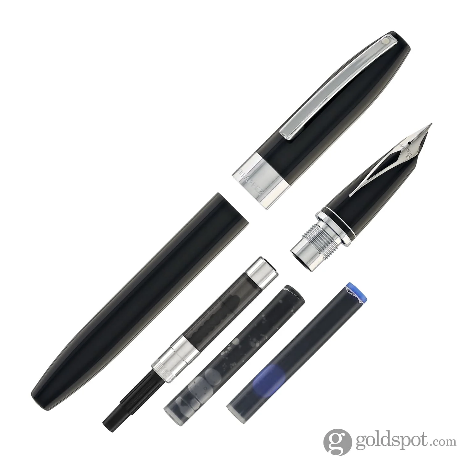 Sheaffer Legacy 9064 Fountain Pen in Black with Chrome Trim - Image 9