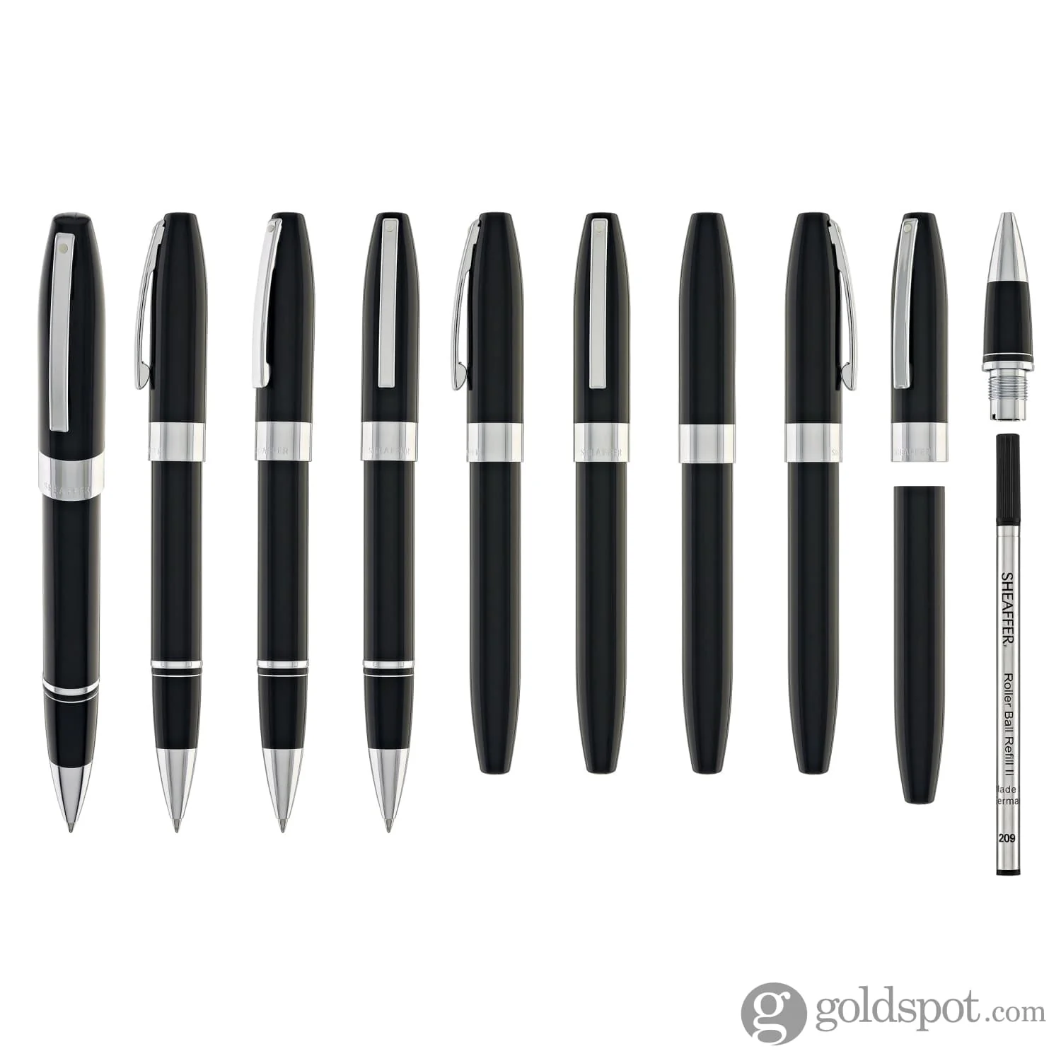Sheaffer Legacy 9064 Rollerball Pen in Black with Chrome Trim - Image 9