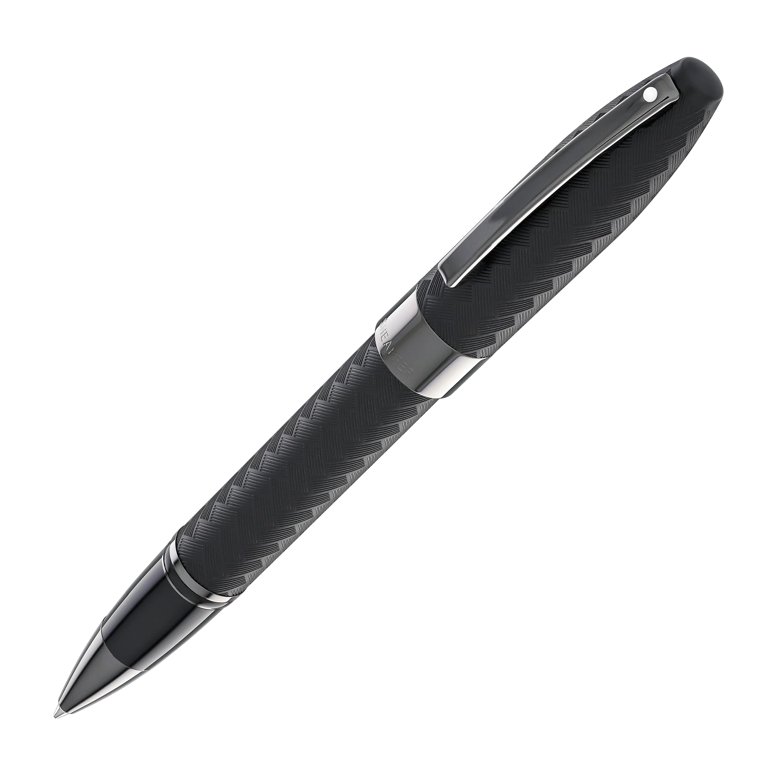 Sheaffer Legacy Chevro Rollerball Pen in Matte Black with PVD Gunmetal