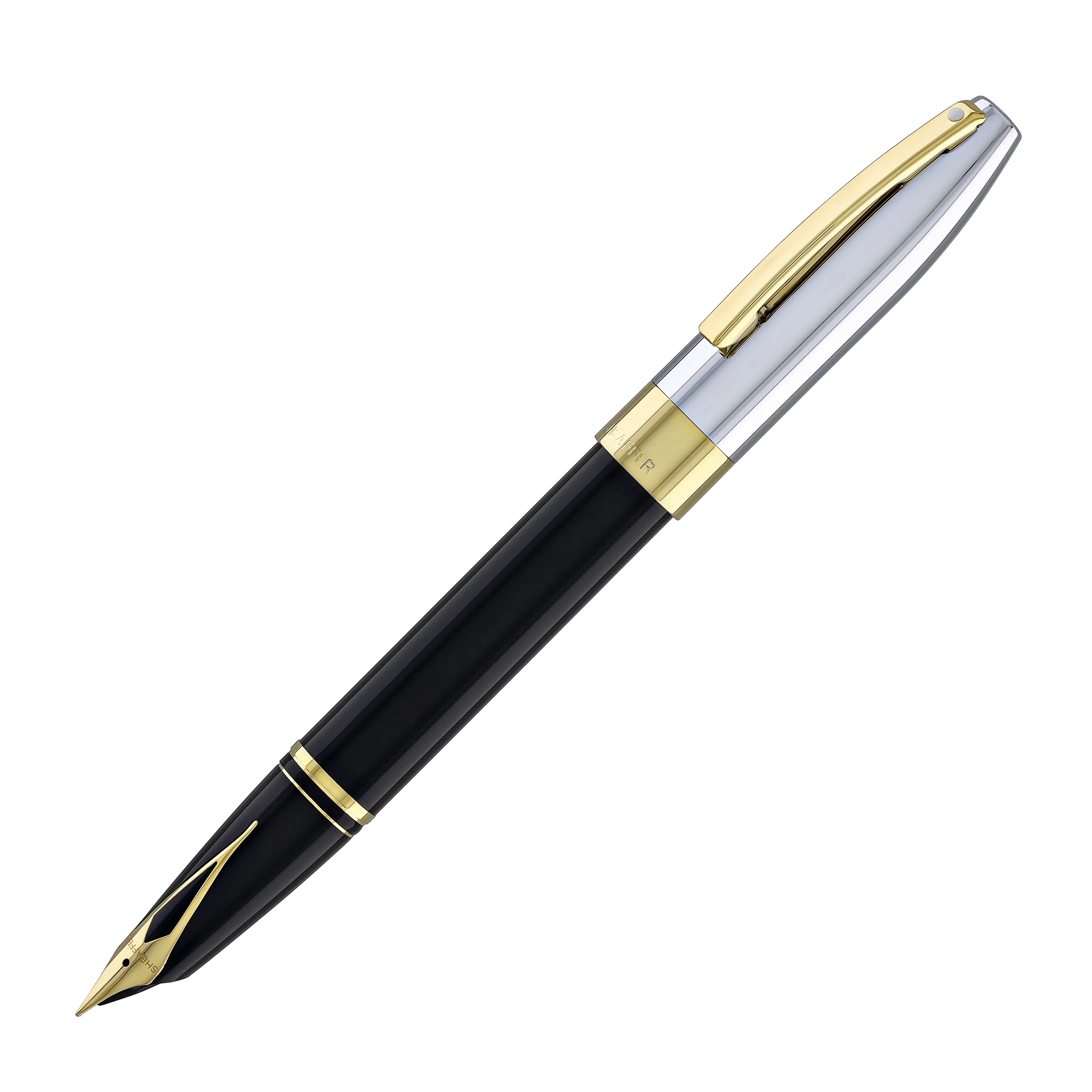 Sheaffer Legacy Fountain Pen in Black Lacquer with Chrome Cap 14kt Gold PVD - Image 4