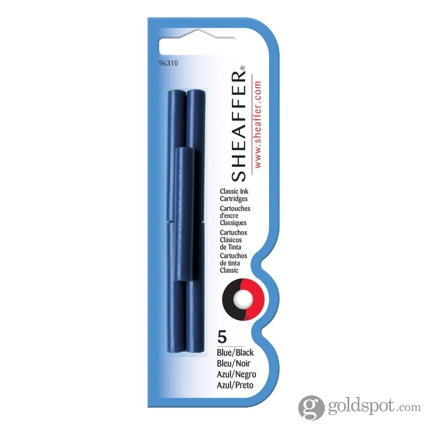 Sheaffer Ink Cartridges in Blue-Black - Pack of 5 - Image 2