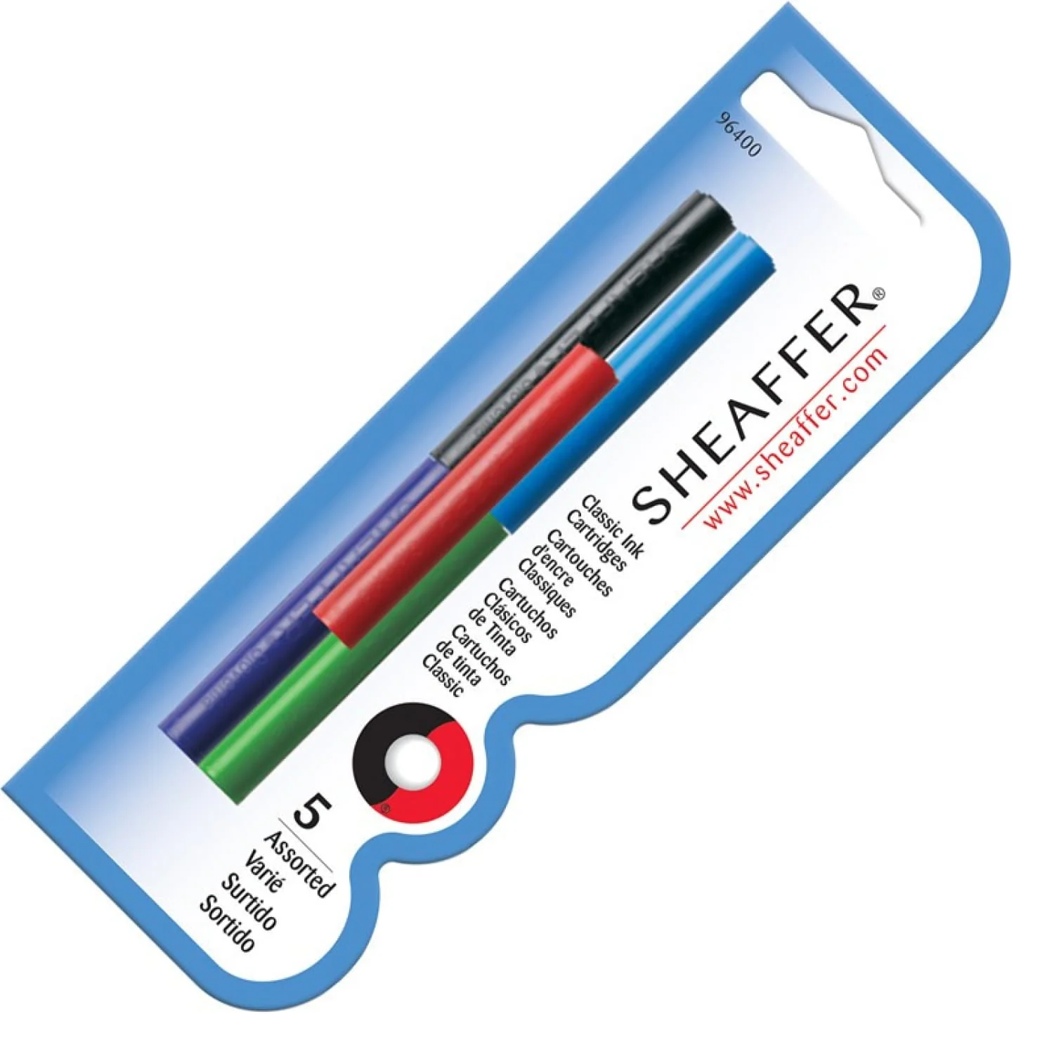Sheaffer Ink Cartridges in Multicolor - Pack of 5