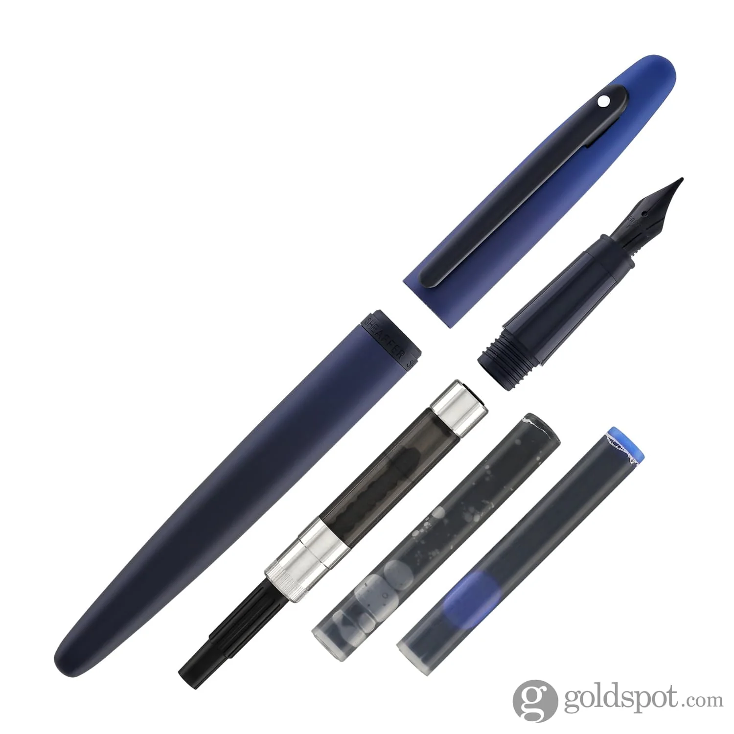 Sheaffer VFM Fountain Pen in Matte Blue with PVD Trim - Image 7