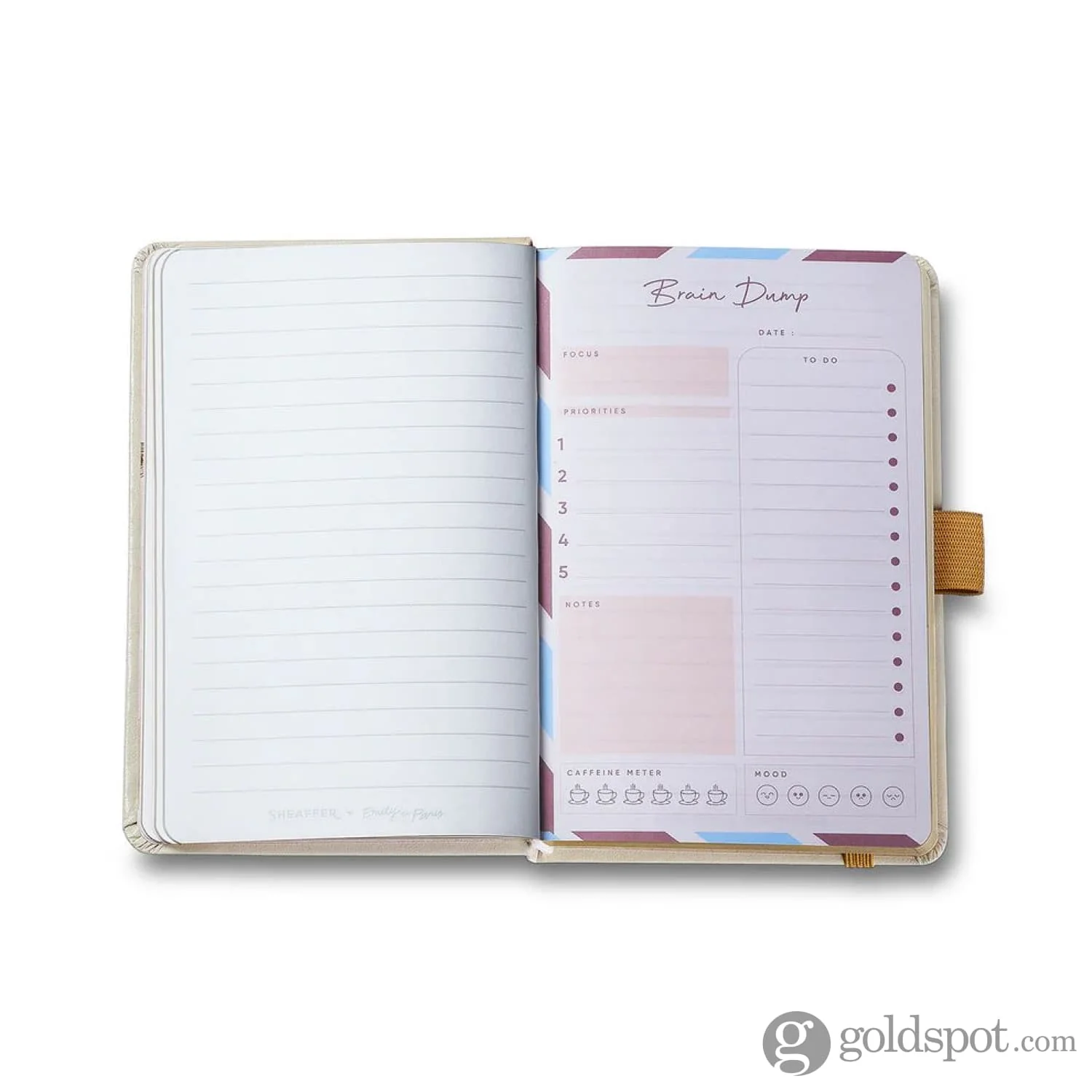 Sheaffer x Emily in Paris 100 Ballpoint Pen in Champagne Gold and A6 Notebook with Embossed Eiffel Tower Set - Image 12