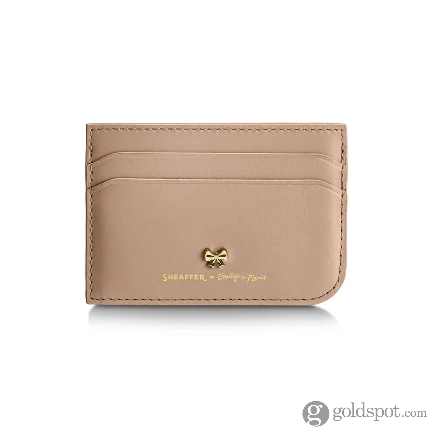 Sheaffer x Emily in Paris 100 Ballpoint Pen in Champagne Gold and Genuine Credit Card Holder Set - Image 7