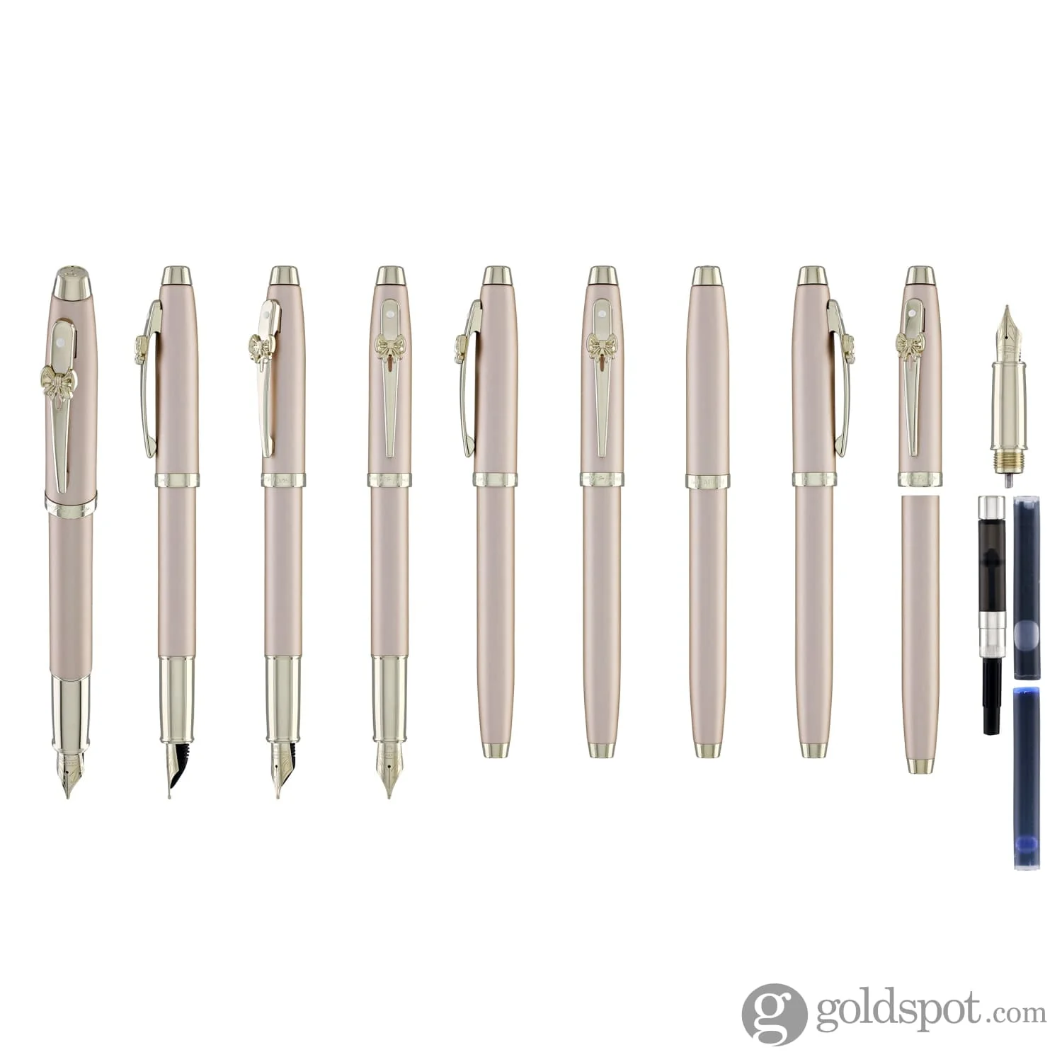 Sheaffer x Emily in Paris 100 Fountain Pen in Champagne Gold with PVD Champagne Gold Trim - Image 9